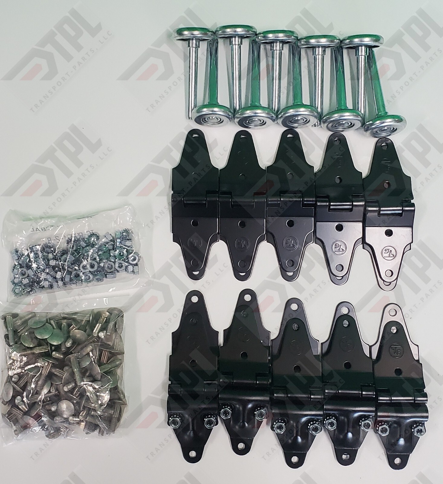 30 pack Whiting door Repair Kit Center & End Hinges + 2″ STEEL Rollers hardware