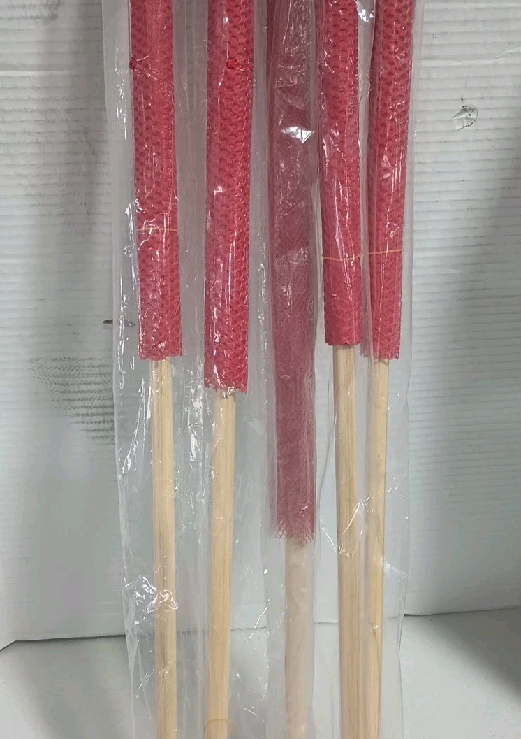 Lot Of 5 Roadpro 1818S Safety Flag Danger/Warning Flags Red Nylon Mesh