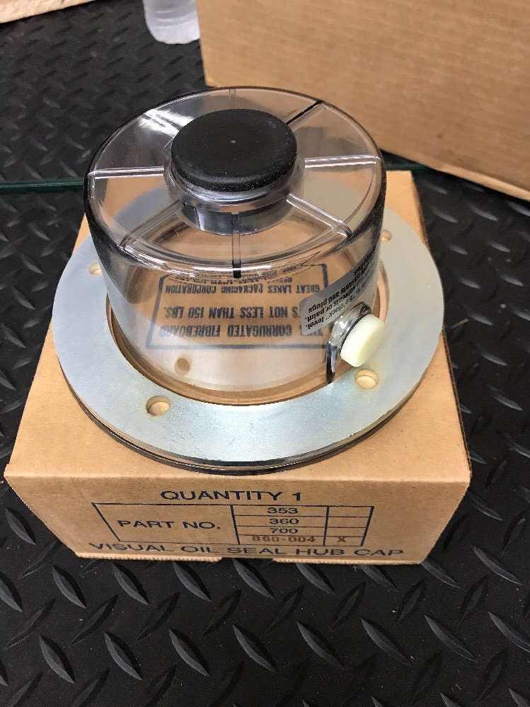 USA MADE LEXAN VISUAL OIL SEAL HUBCAP STEMCO CR VISUAL BATH HUB CAP 5 Hole