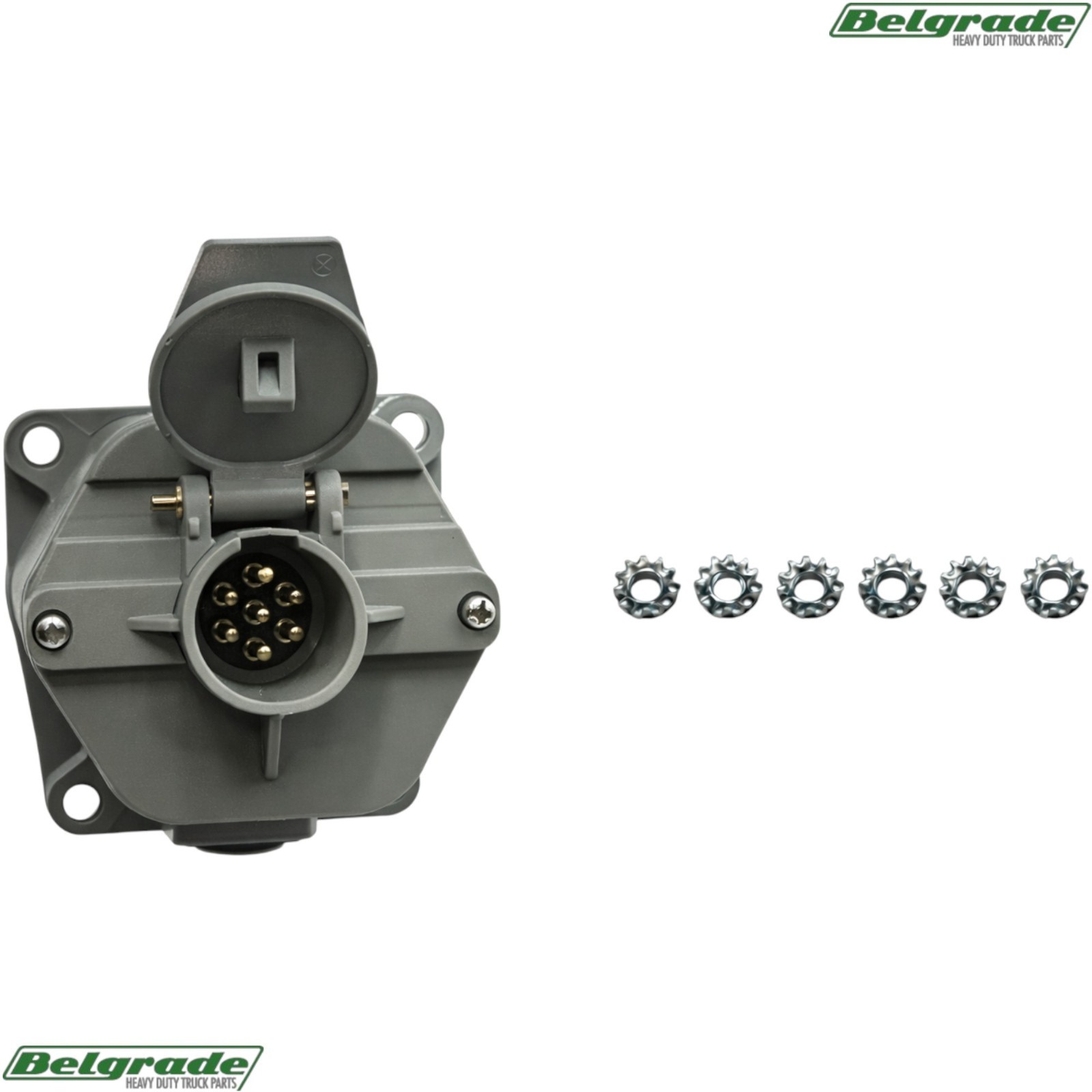 Tramec Sloan 38351 7-Way Receptacle w/ Stacking Studs, Split Pin, 2 Box