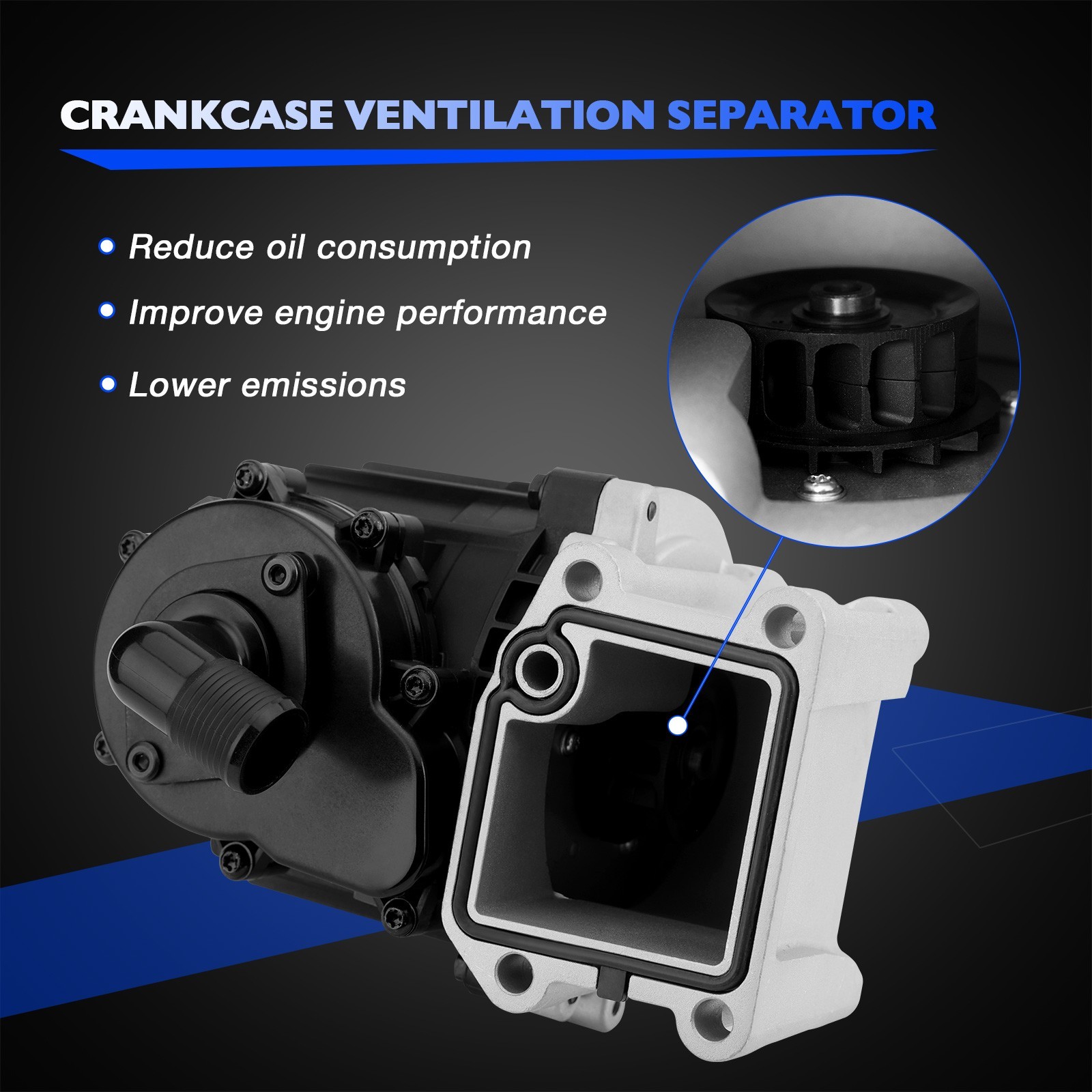 Crankcase Ventilation Separator For Volvo Mack D13 MP8 engine 2008-2014 21122541
