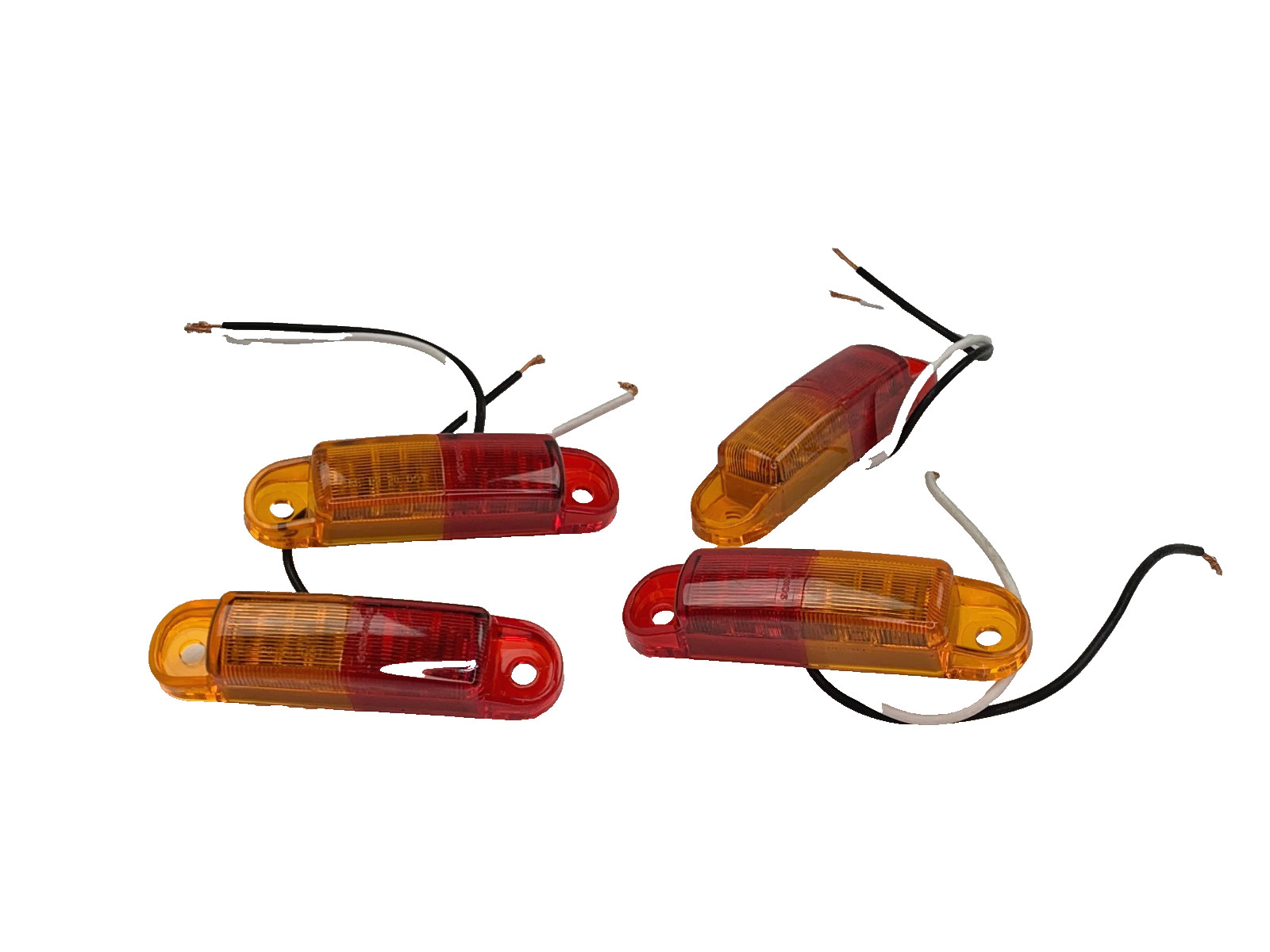 4 PACK Optronics MCL62ARB LED Fender Light Clearance / Marker Red Yellow Amber