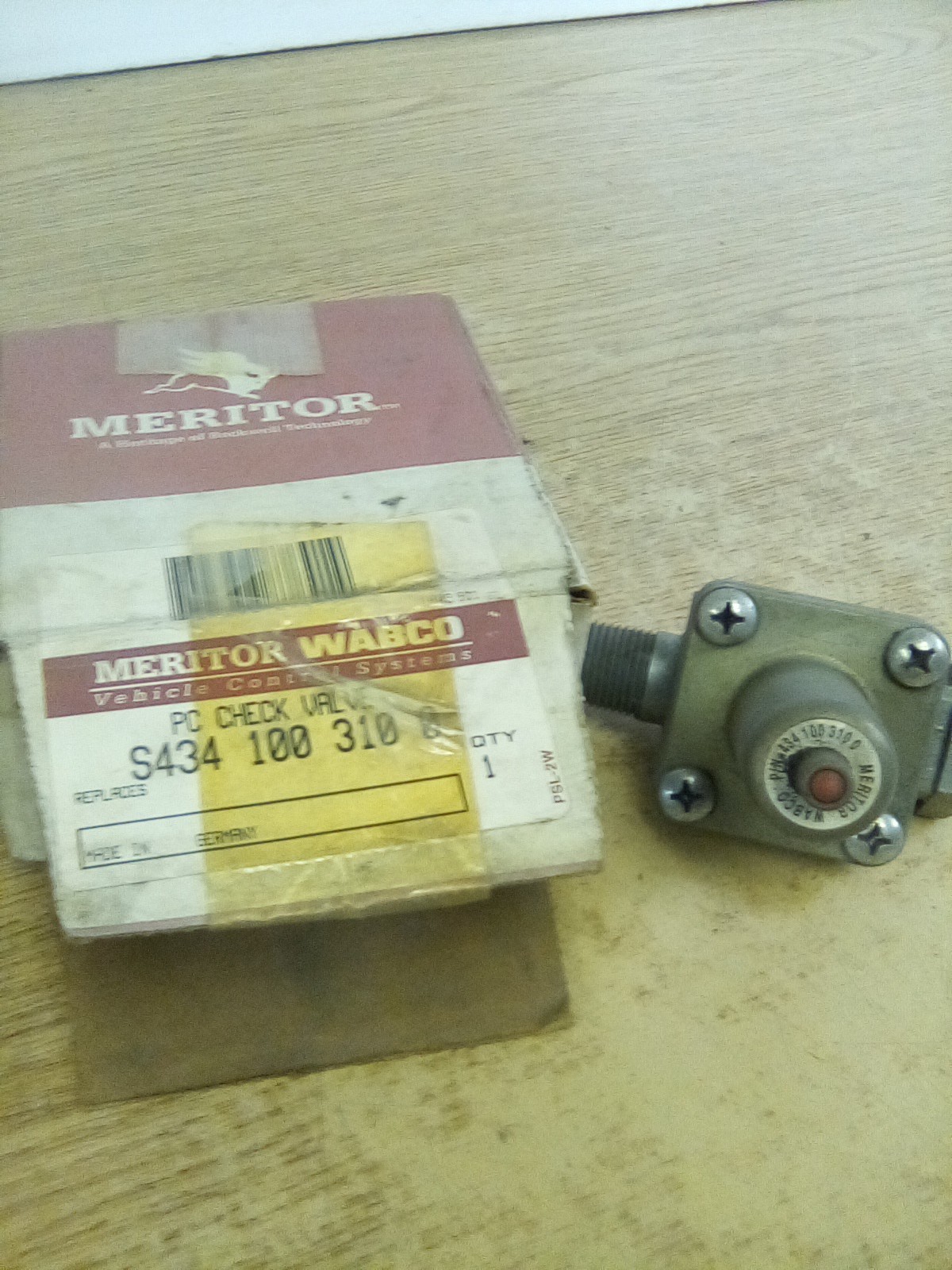 Meritor Wabco S434 100 310 0 PC Check Valve