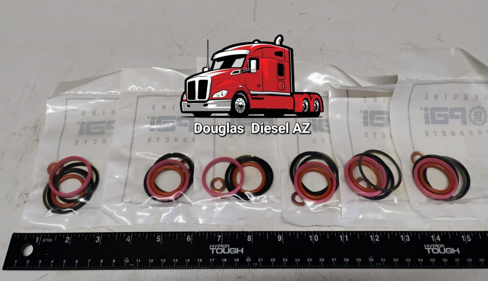 6x INJECTOR SEAL & RING KITS for DT466E PAI#421220 Ref# INTERNATIONAL 1833564C92