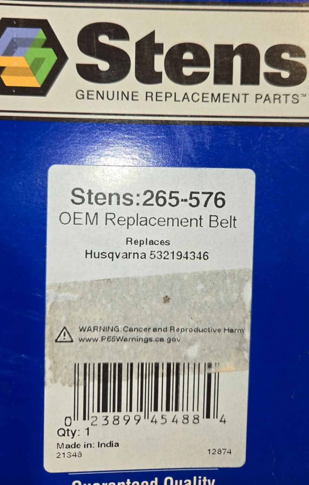 Stens 265-576 Fits Husqvarna 532194346