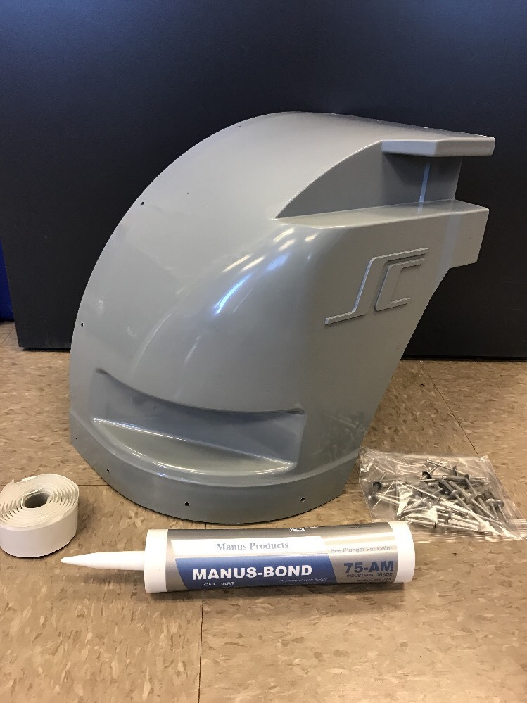 Supreme 116405 Corner Cap OEM Roadside includes rivets, adhesive strips + caulk