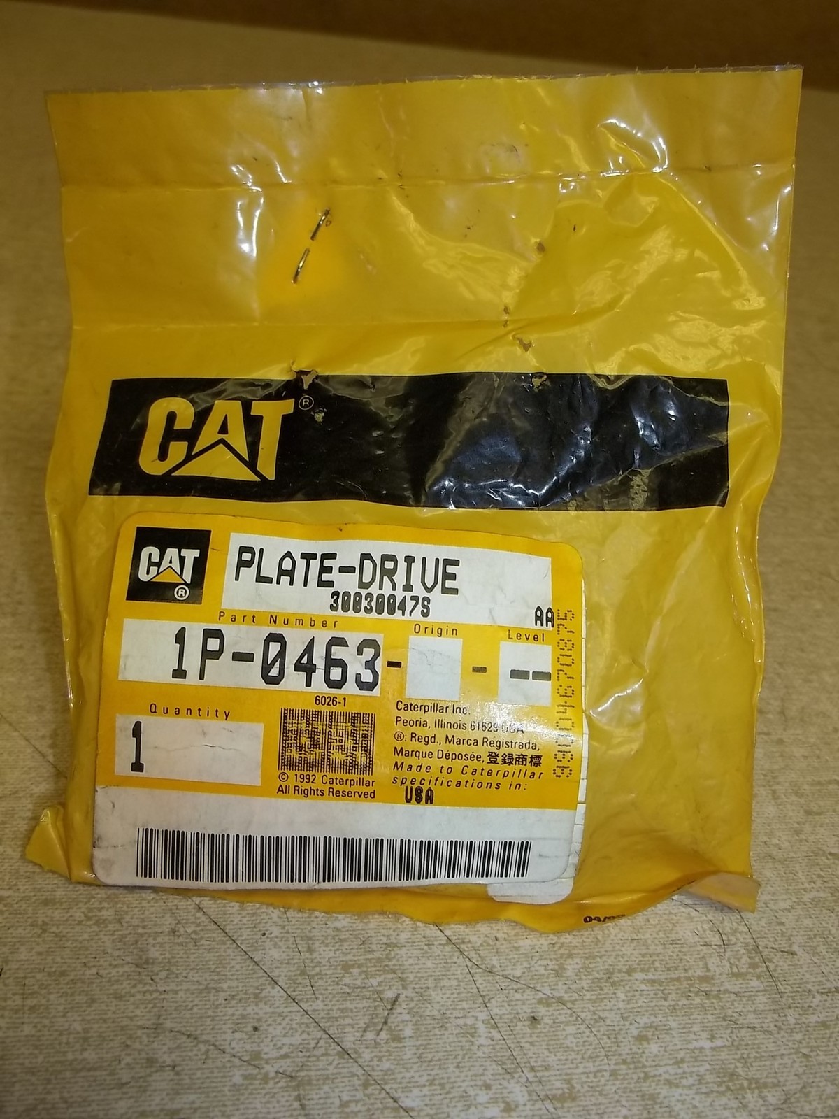 NEW Caterpillar 1P-0463 Plate Drive CAT *FREE SHIPPING*