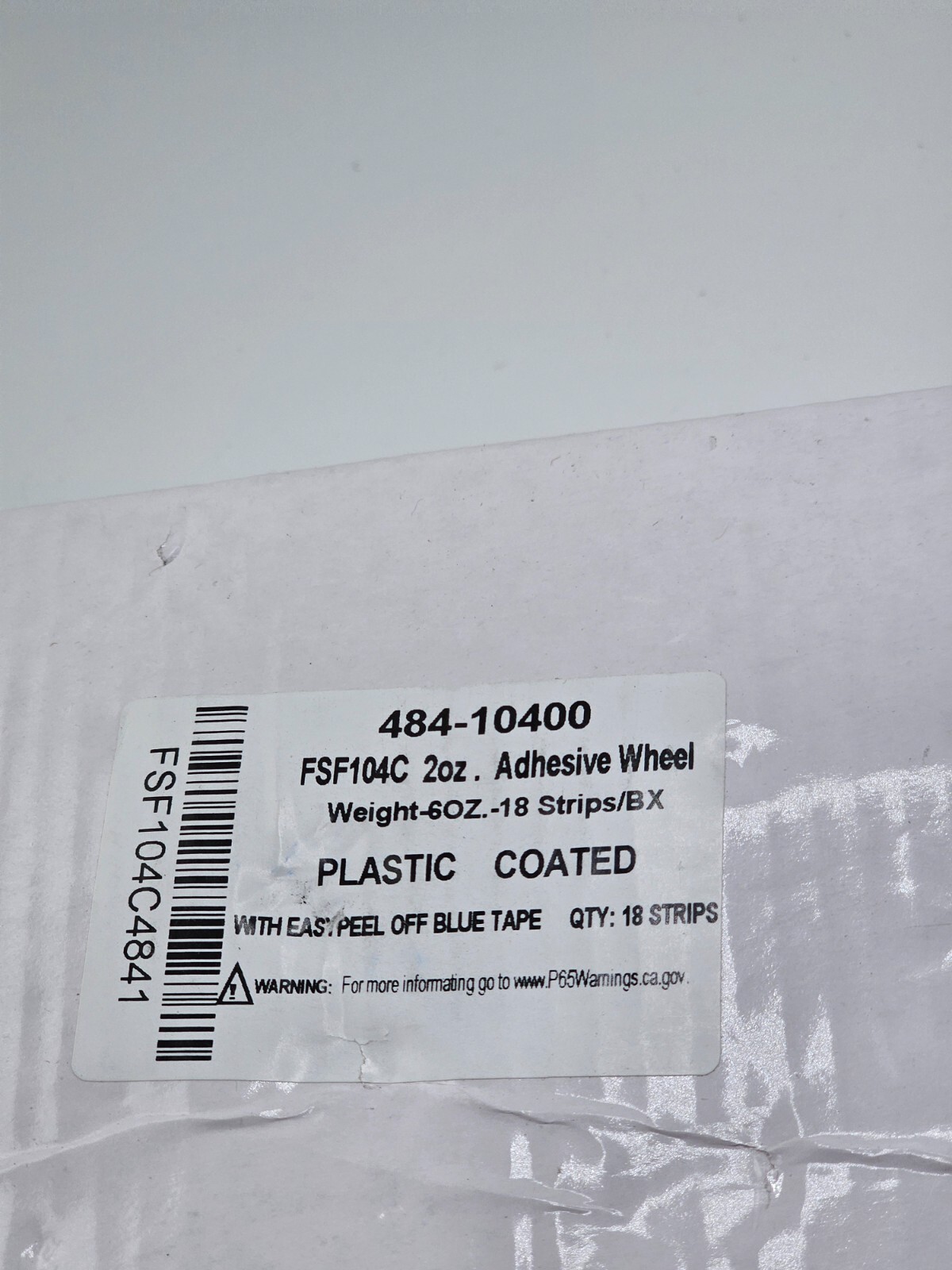 ( QTY 18 ) 484-10400 Steel Adhesive Wheel FSF104C Weight 2 Oz.