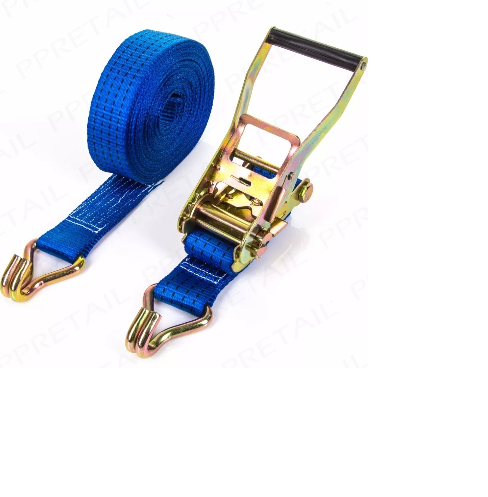 10X HEAVY DUTY 8 METER X 50MM RATCHET TIE DOWN STRAP LORRY LASHING 5000KG 5TON