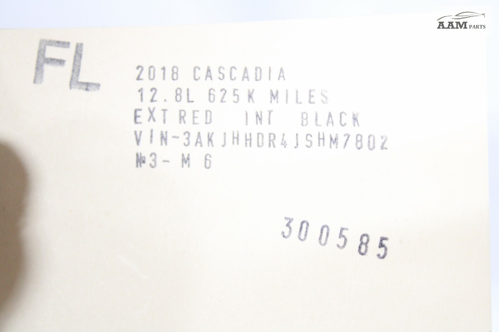 2018-24 FREIGHTLINER CASCADIA FRONT LEFT WEATHERSTRIP SEAL 18-670991-004 OEM