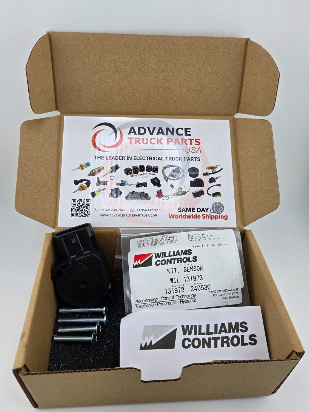 131973 – SENSOR KIT, NSN 2990-01-556-5319, GENUINE WILLIAMS CONTROLS