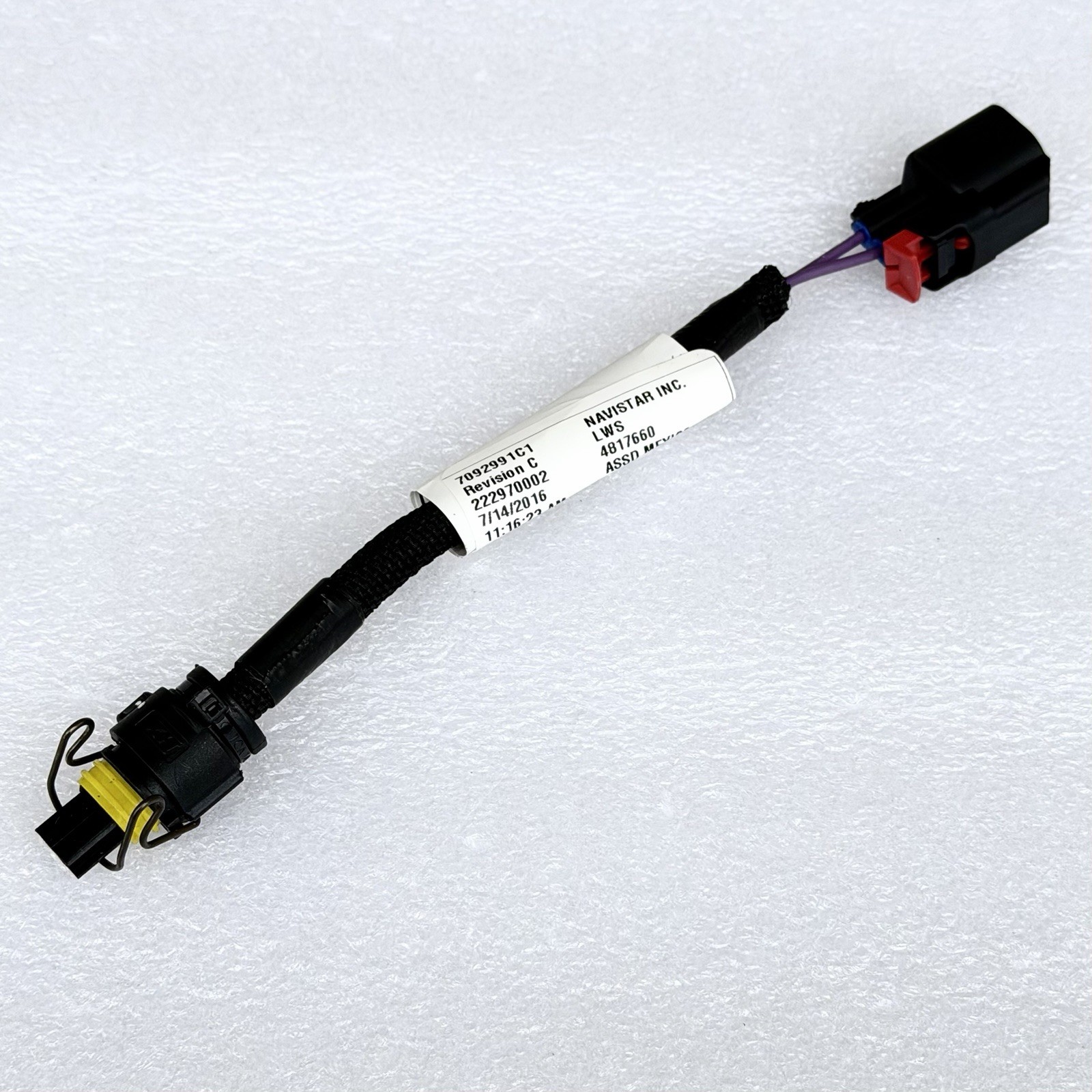 Navistar 7092991C1 Diesel IPR Valve Pigtail Connector/ Wiring Harness