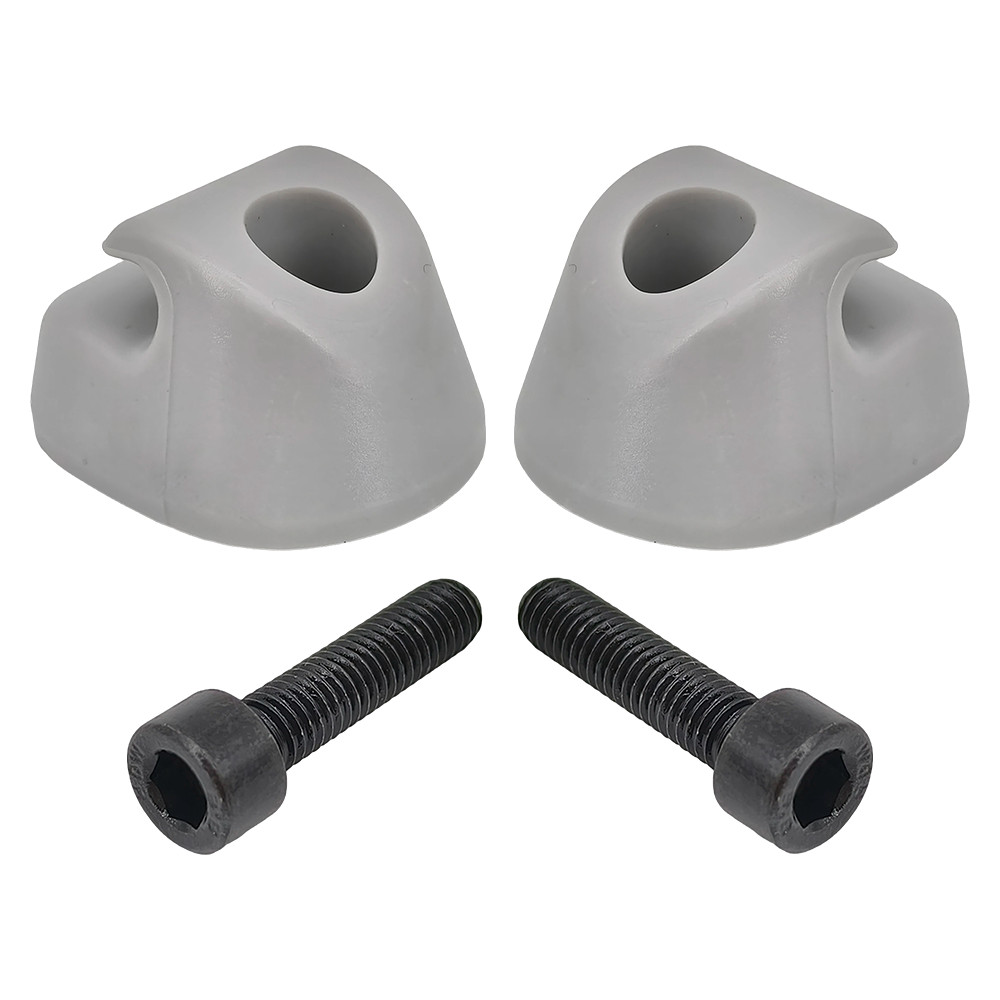 2x Gray Plastic Sun Visor Mount For Kenworth Peterbilt S16-1023-661 F01377-2