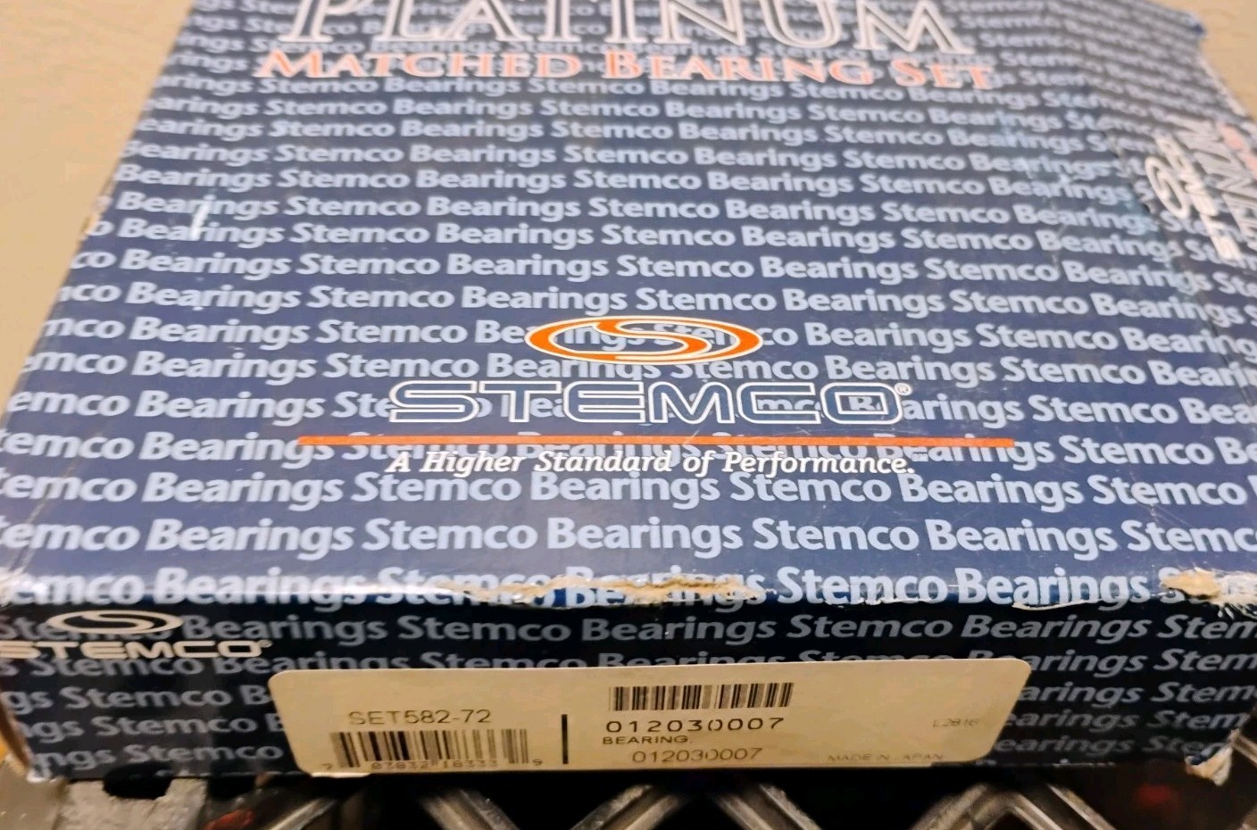 STEMCO Bearing Set 402 (582/572) SET582-72 012030007 Koyo Bearing Race / Roller