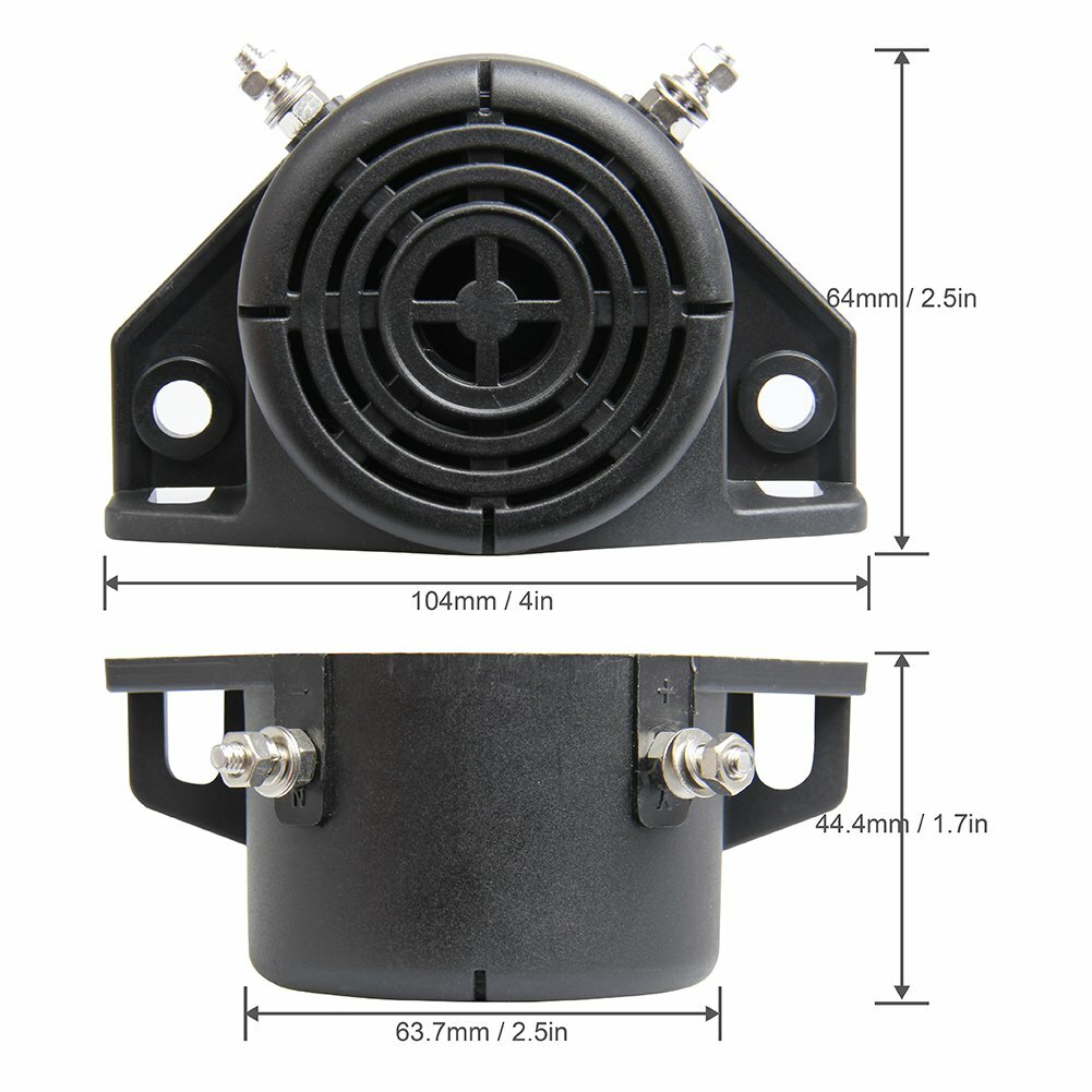 Universal Backup Warning Alarm 102dB Beeper Construction For Truck Heavy Vehicle
