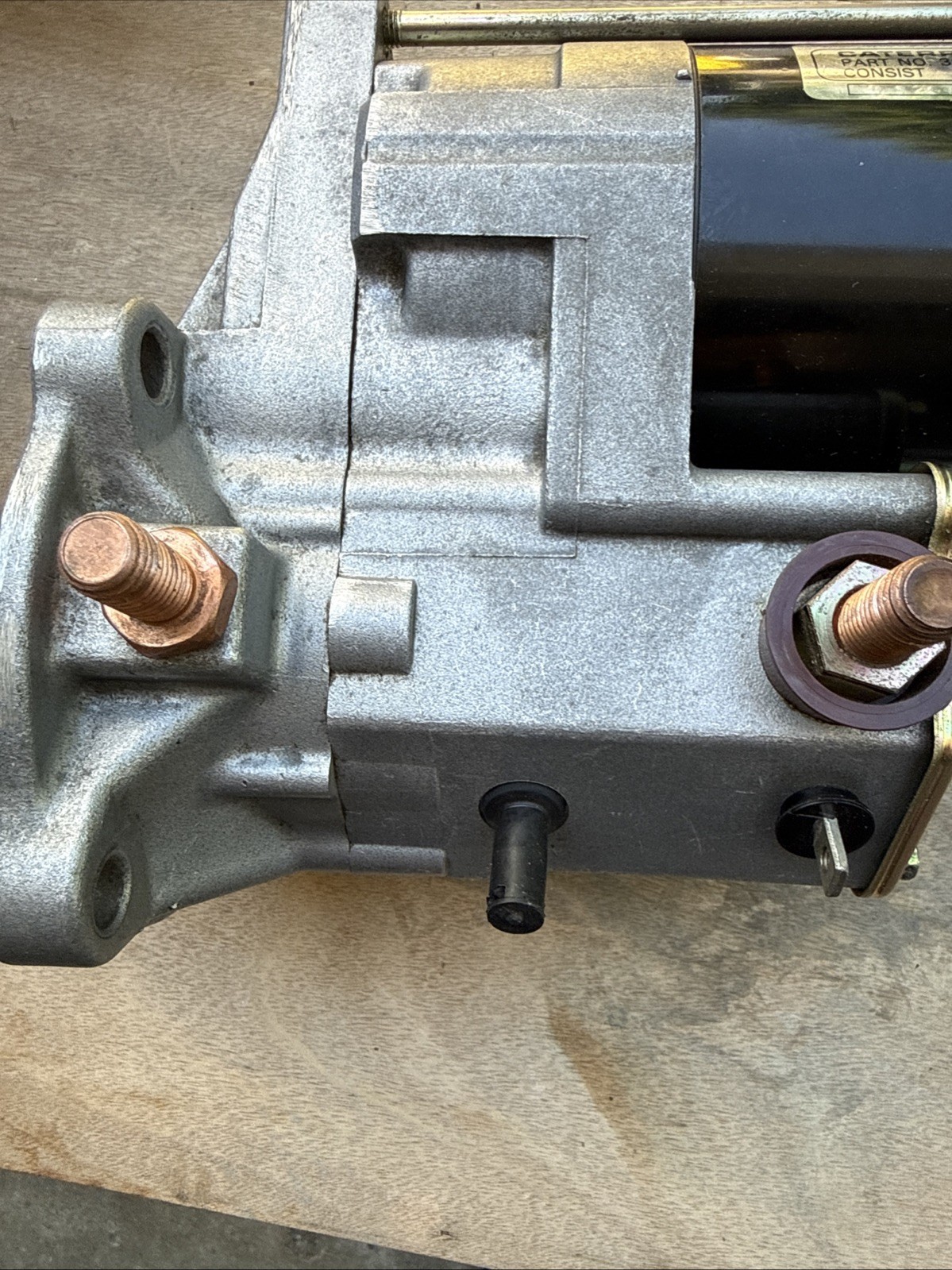 Caterpillar Original 3E5382 12V Starter Asphalt Pavers Challenger. Missing Nuts