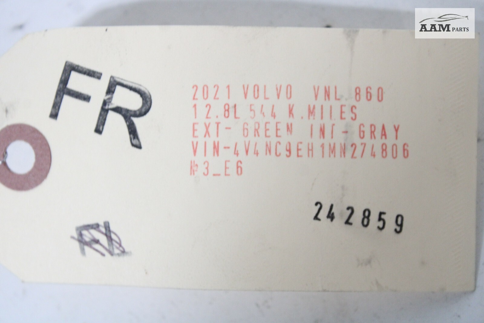 2018-2024 VOLVO VNL 860 FRONT RIGHT SIDE BUNK SUPPORT BRACKET 20458837 OEM
