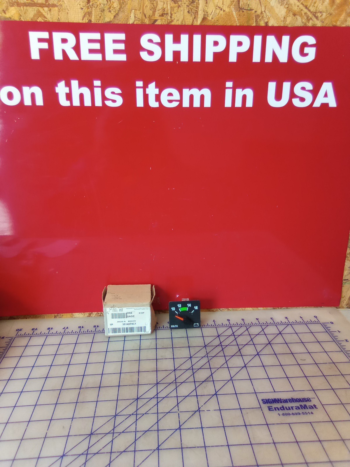 International Navistar 3514875C1 Volt Meter Gauge, New Old Stock, Free Shipping