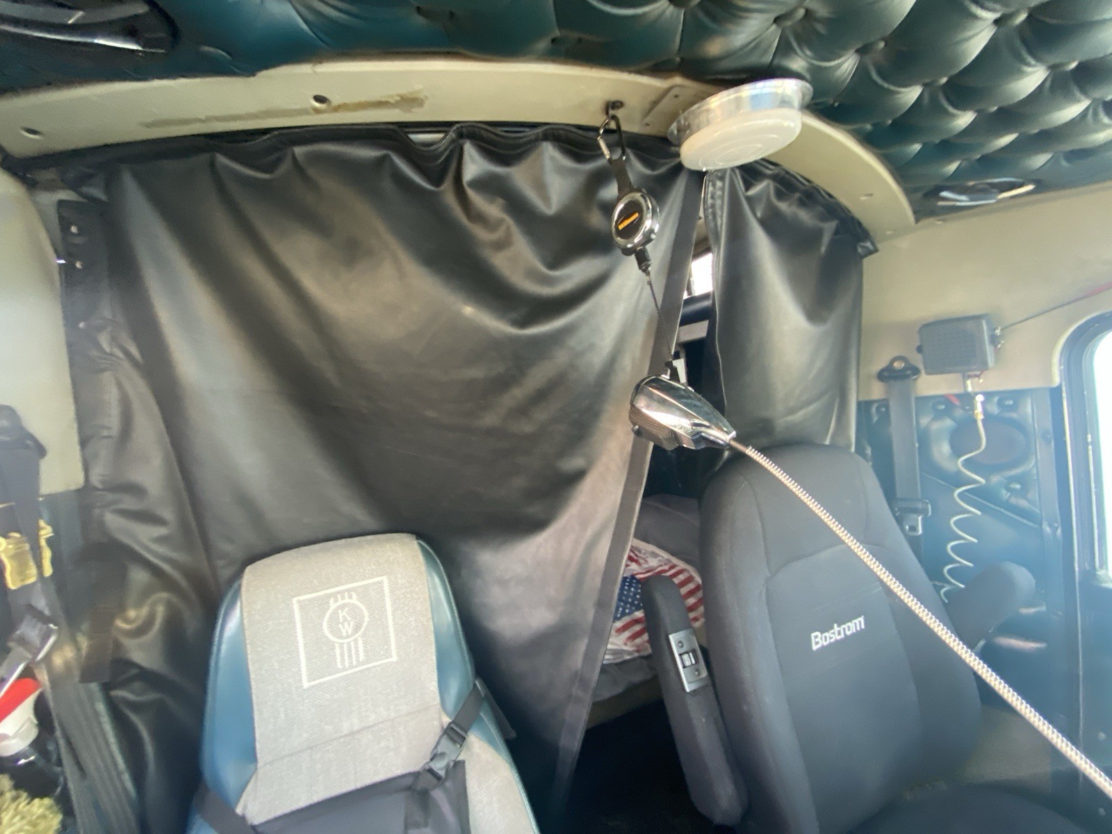 Kenworth W900 T600 Sleeper Interior Curtains. New. Interior Curtains Dark Blue