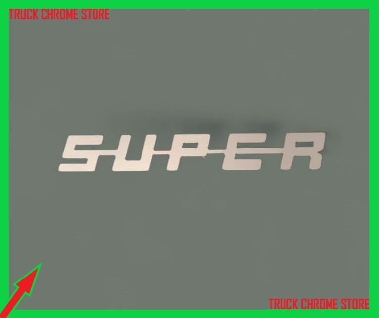 Scania SUPER LETTER CHROME Polished Stainless Steel 1 Pice.