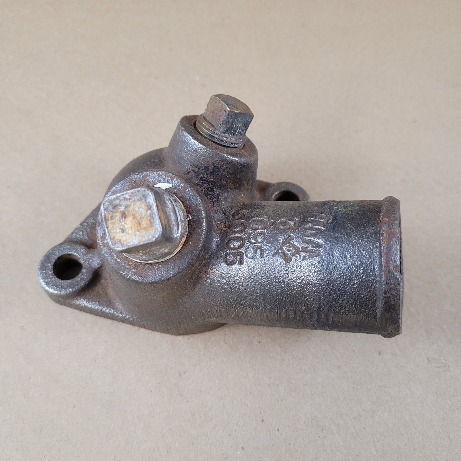 Vintage Cast Iron Thermostat Housing Water Outlet 20955005