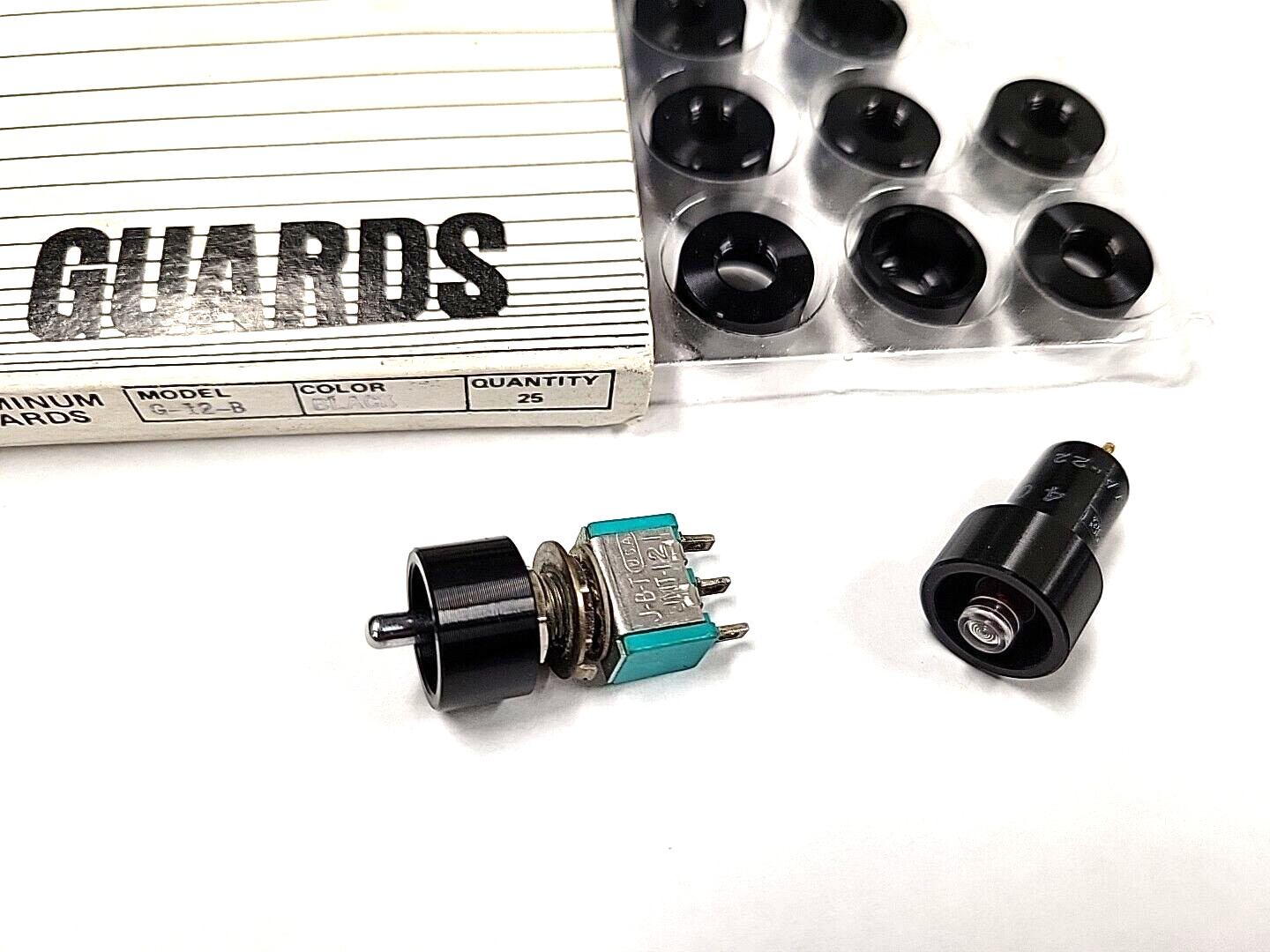 ALCO G-12-B (1pc) 1/4″ ROUND Mini-toggle Switch Guard FIT MOST 1/4″-40NS THREAD