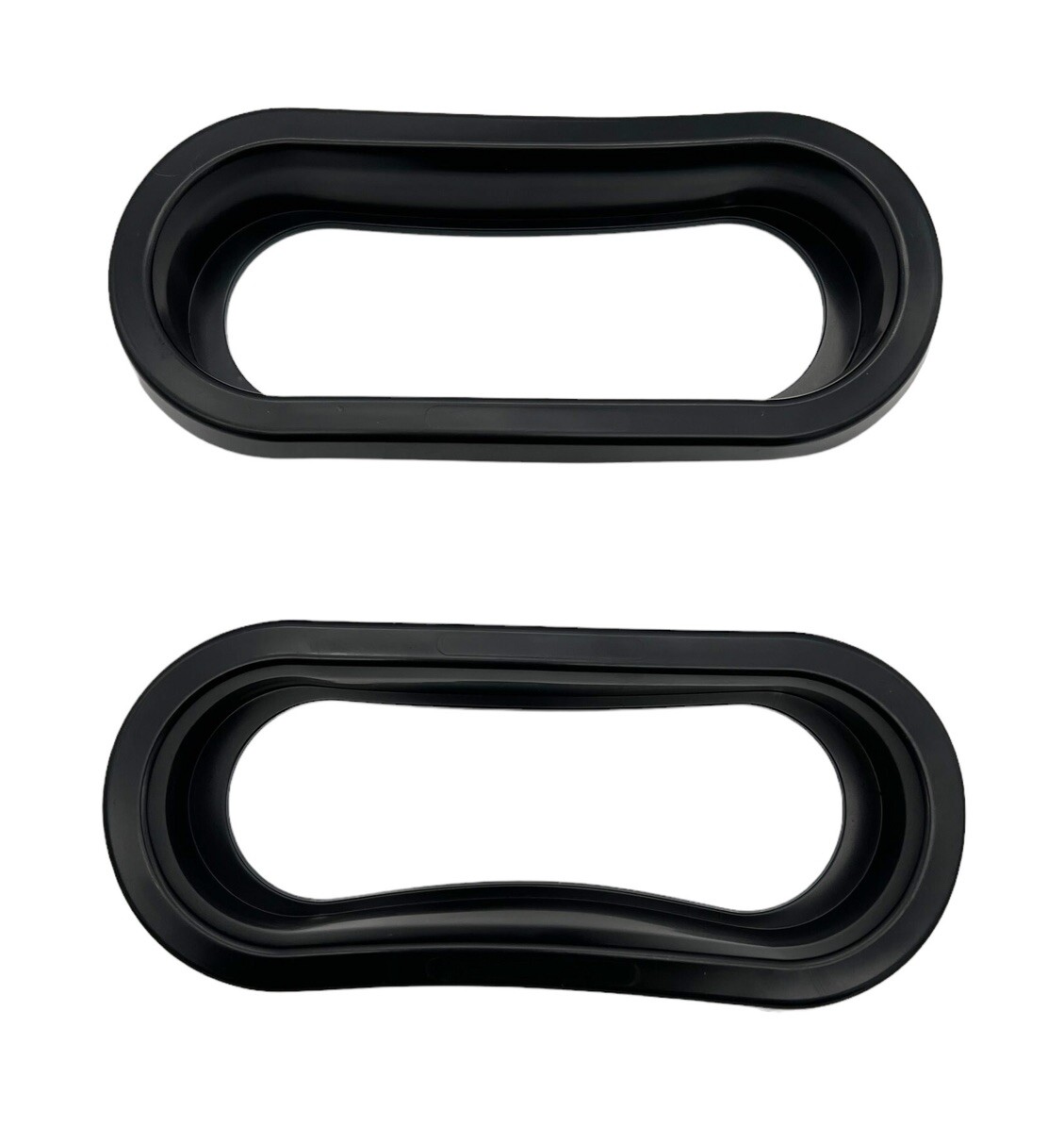 Pair 6″ Inch Oval LED Trailer Tail Light Black Rubber Grommets For RVs Trucks