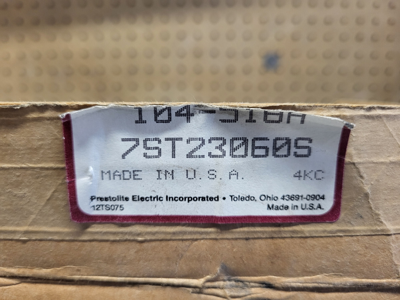 NOS 12V Sensor Tachometer RPM Gauge Prestolite 7ST23060S Ref.# 104-518A 7ST23060