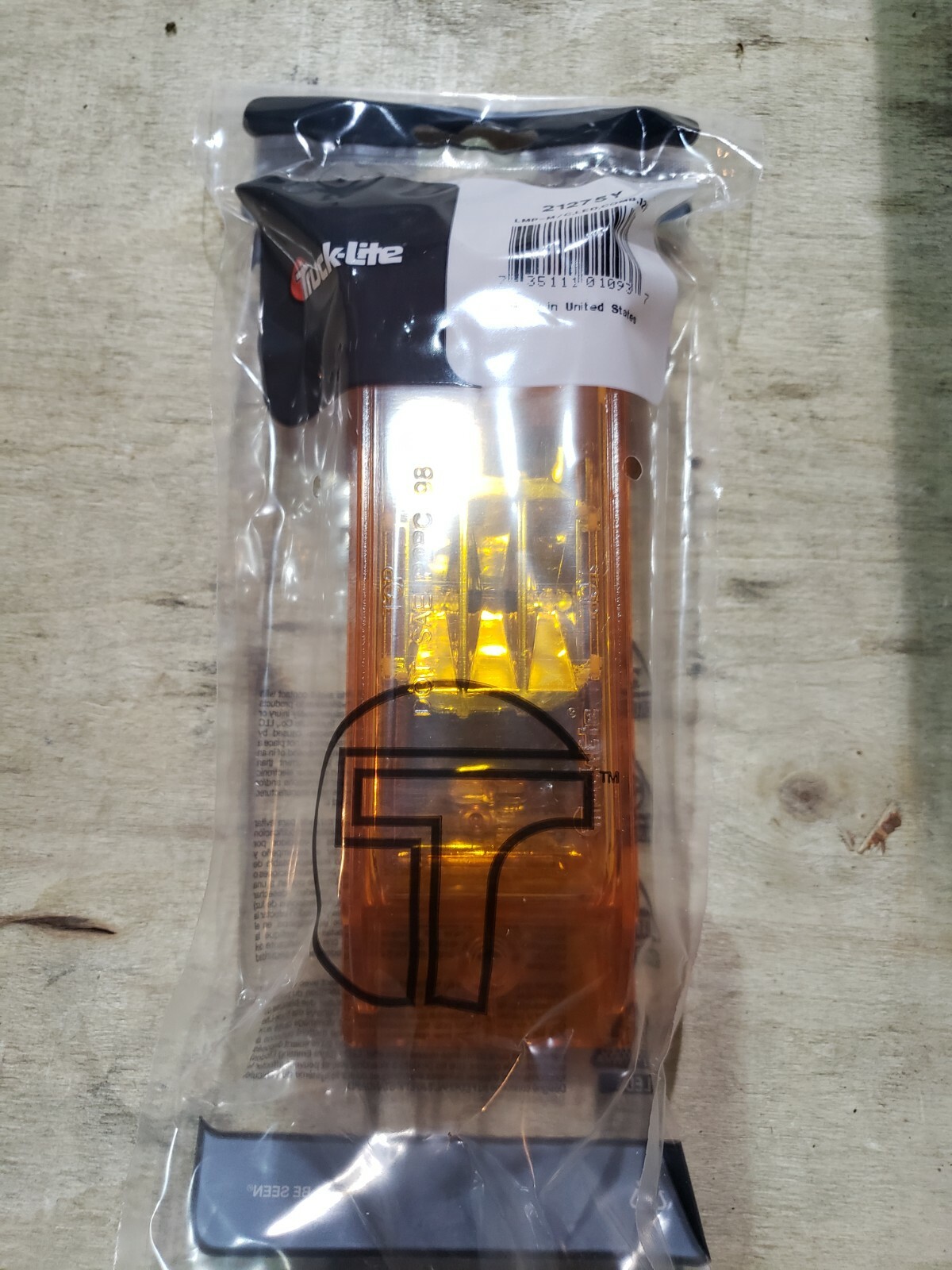 Truck-Lite 21275Y Yellow Rectangular 21 Series Marker Clearance Light 8 Diodes
