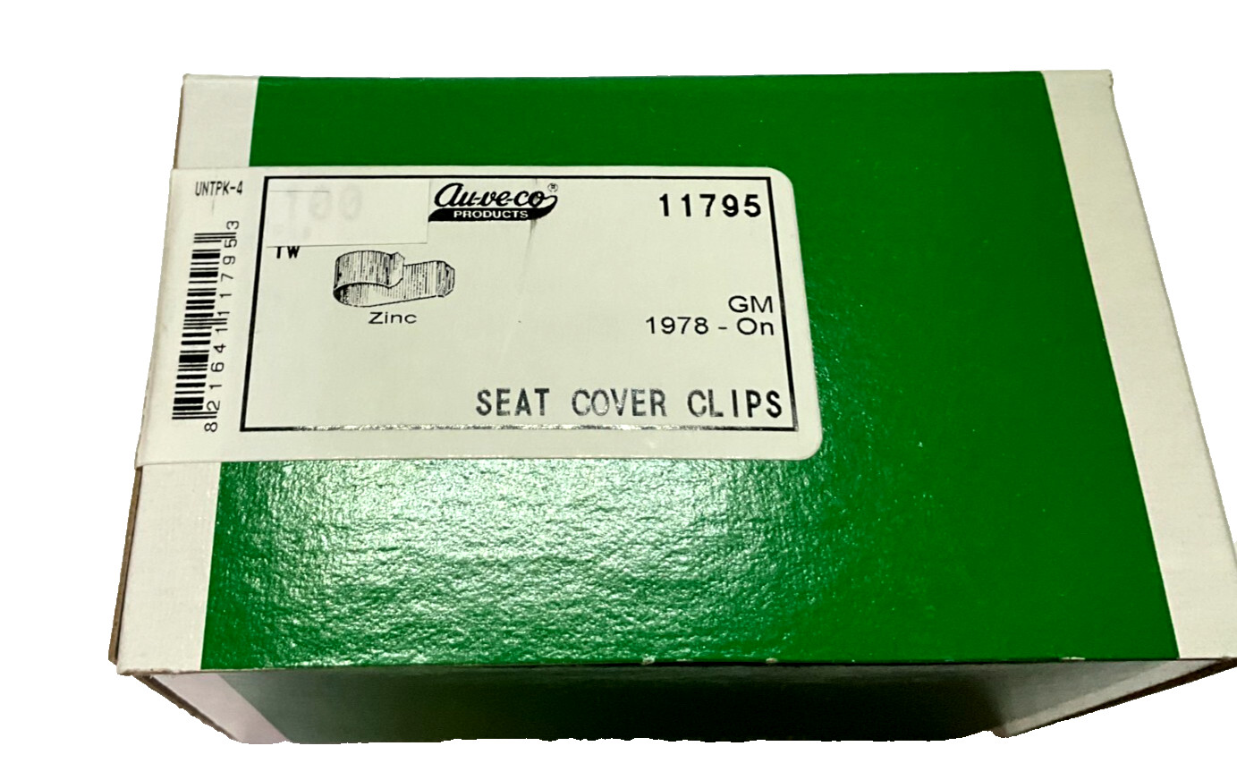 50-Auveco 11795-50 Universal Seat Cover Clips, GM 1978- On, Made n USA