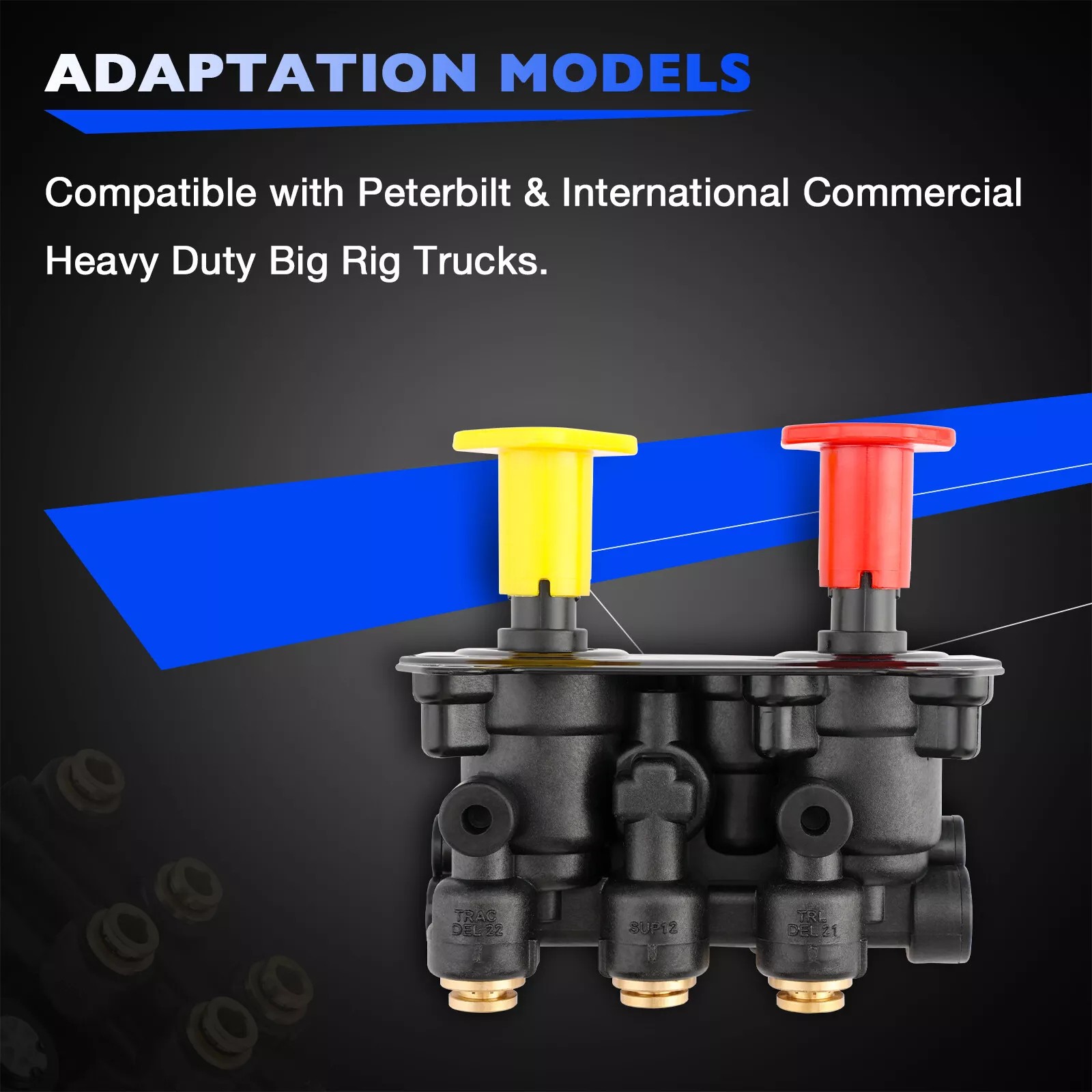 800257 MV-3 Dash Air Brake Control Valve Fit Peterbilt Bendix Freightliner Keene