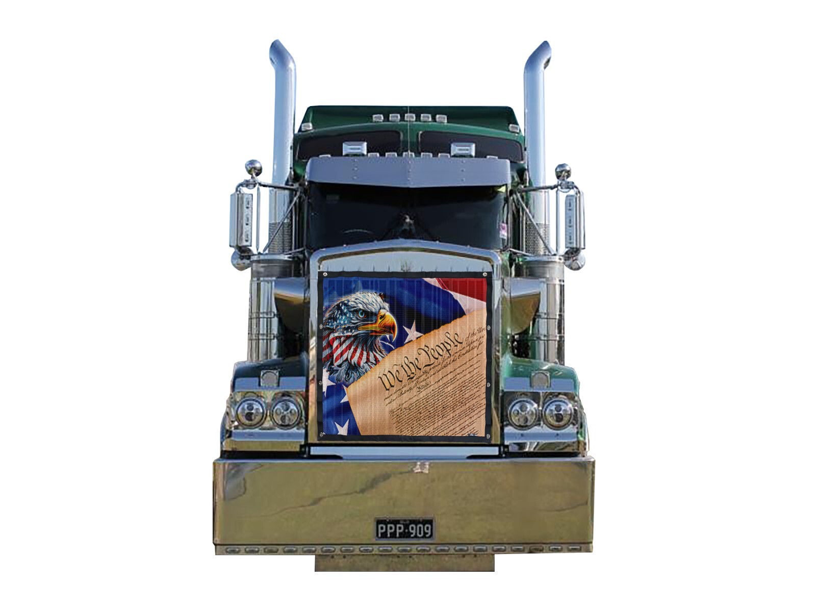 Premium EFC Mesh Bug Screen Fits Kenworth W900B by GrilleAdz