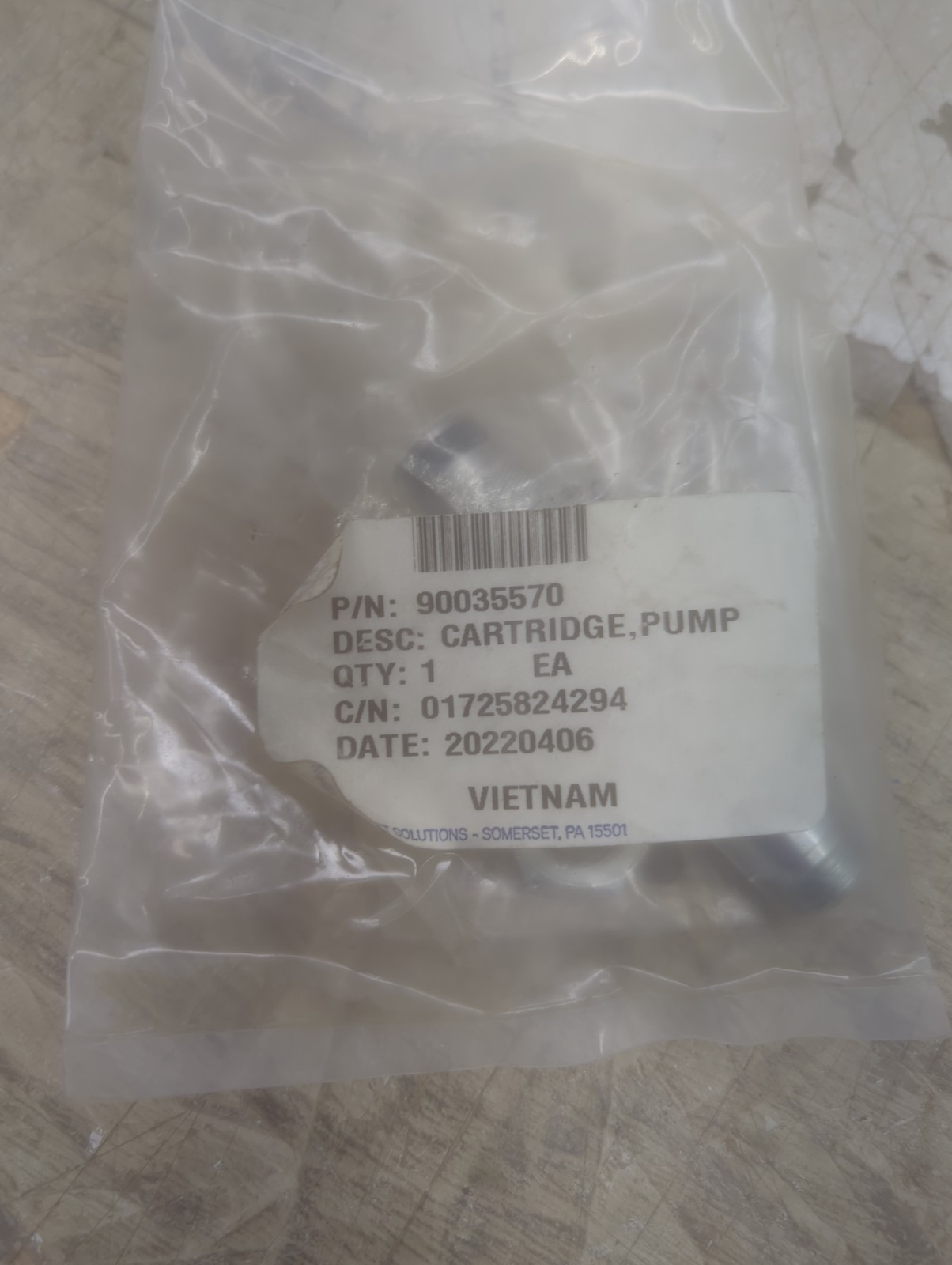 Pump Cartridge 90035570