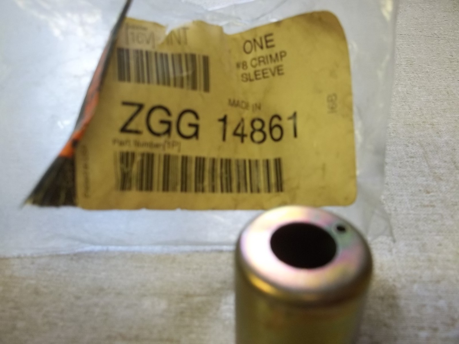 NEW International Fleetrite ZGG 14861 #8 Crimp Sleeve *FREE SHIPPING*