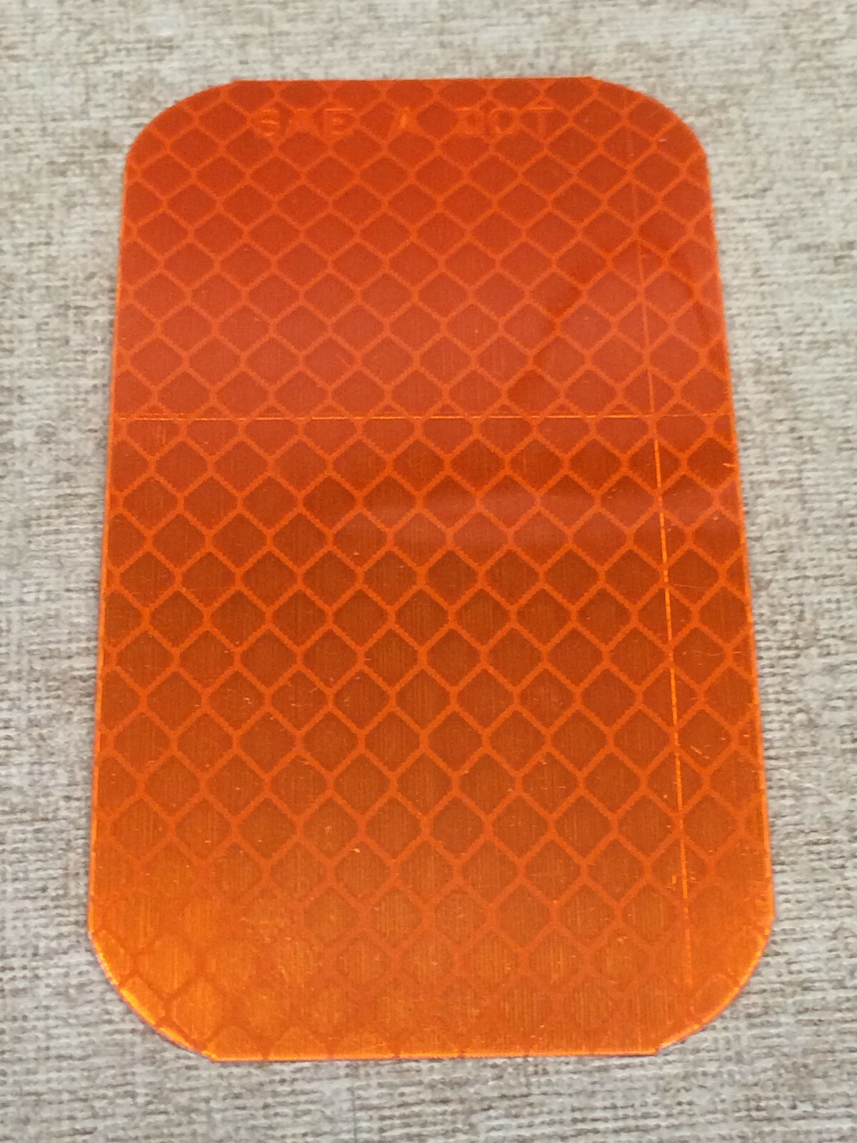 (TEN PACK) 3M 3-1/2″ x 2″ Amber Conspicuity Tape Reflectors – 989-74 – USA Made