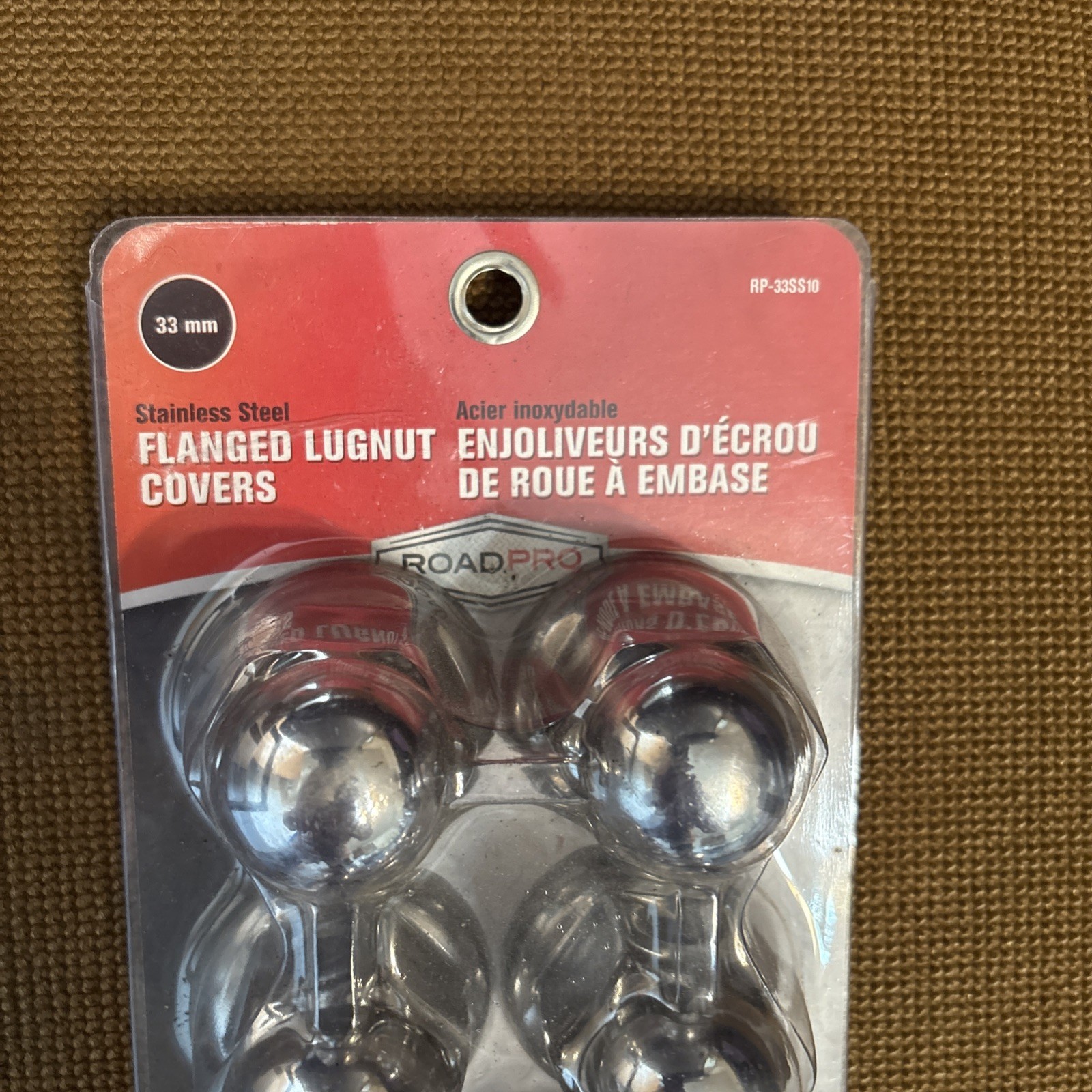 33 MM Stainless Steel Flanged Lugnut Covers ROADPRO