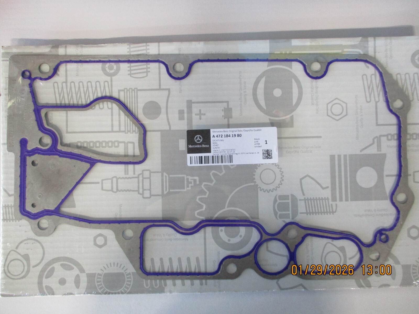 GENUINE OEM DETROIT OIL COOLER GASKET A4721841980
