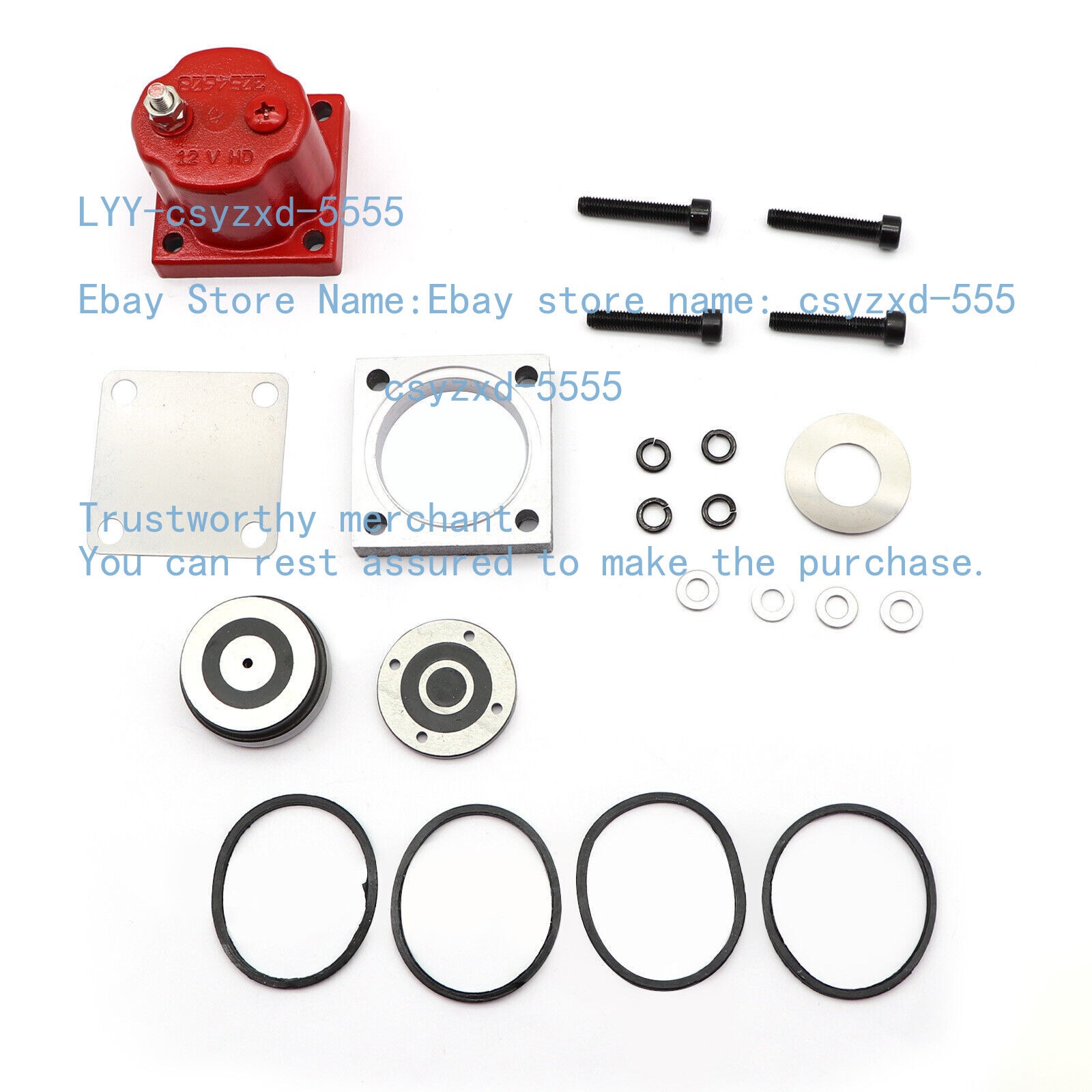 Fuel Shutoff Valve Set Fits for Cummins N14 180204 209940 3054608 Solenoid New