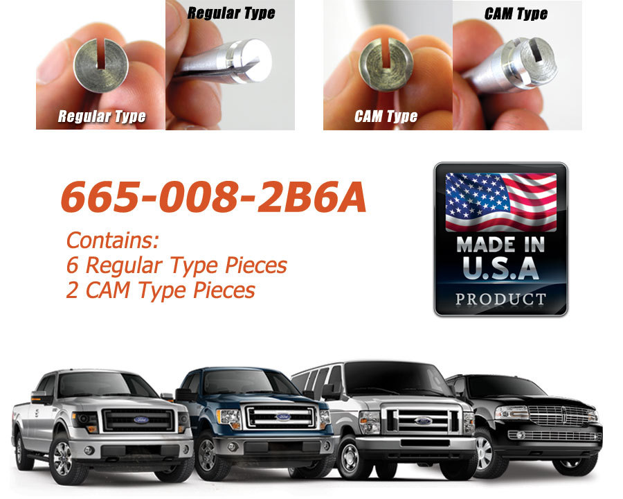 Ford E Series Van Door Handle Cable Ends Repair Kit, (8 Ends) #2B6A