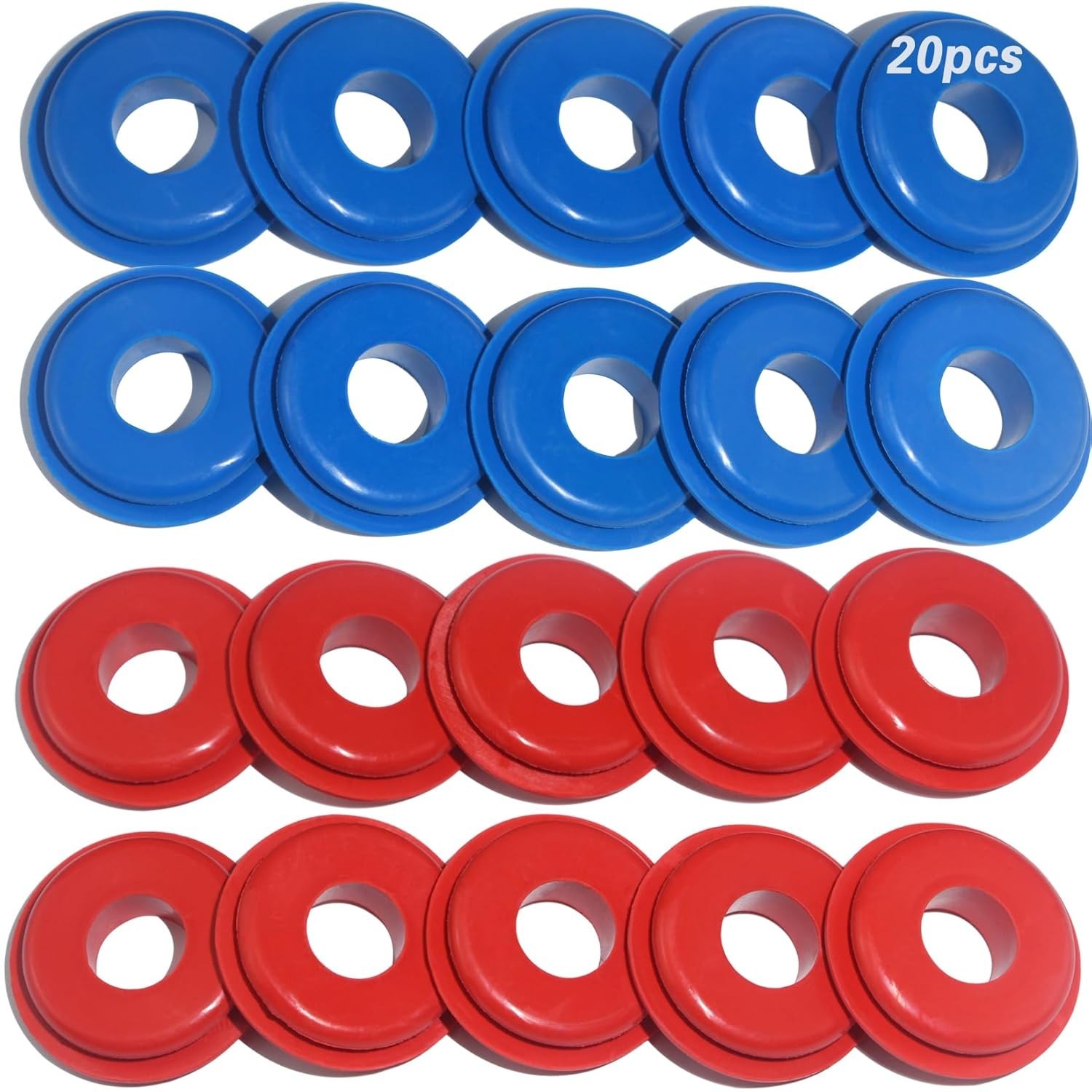 20 Glad Hand Seals Pack – Rubber Grommets for Durable Truck Brake Systems