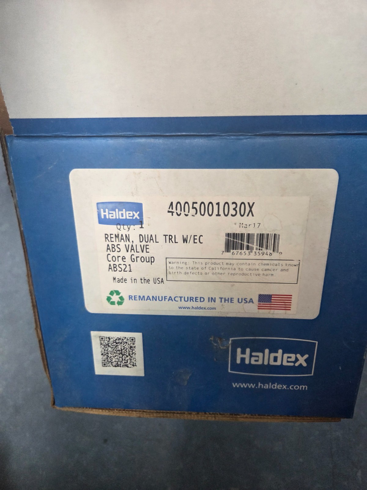 HALDEX ABS VALVE 4005001030X