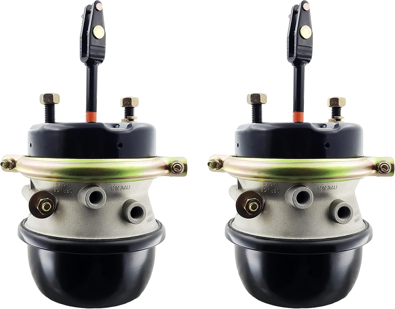 Pair of Air Brake Chamber Welded Clevis 2.5″ Short Stroke 3030 Rep: GC3030CW