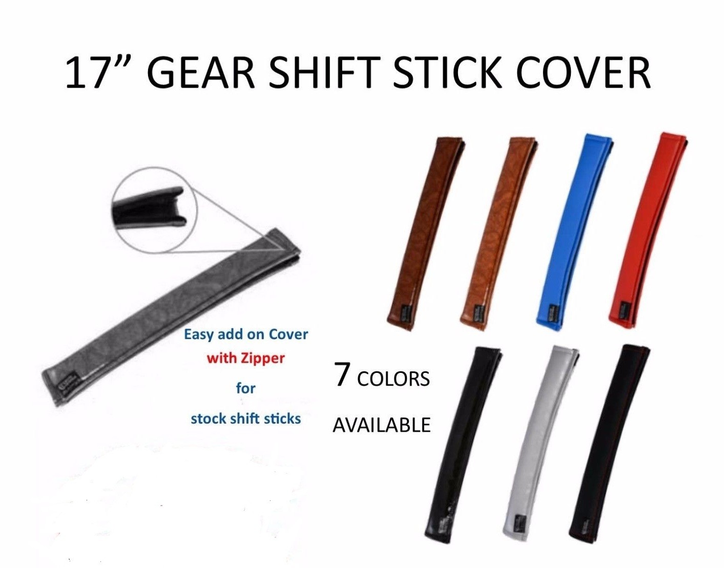GEAR SHIFT STICK COVER (17″) MATTE RED – PETERBILT KENWORTH FREIGHTLINER