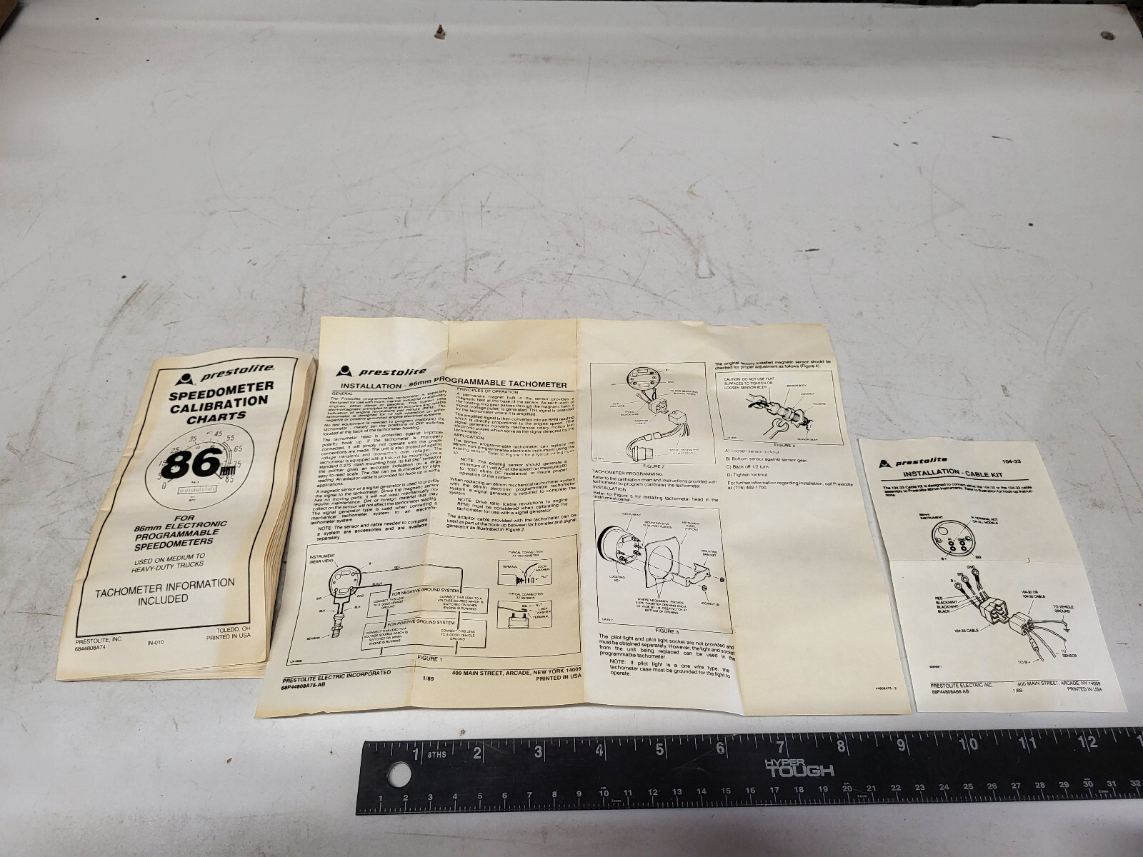 NOS 12V Sensor Tachometer RPM Gauge Prestolite 7ST23060S Ref.# 104-518A 7ST23060