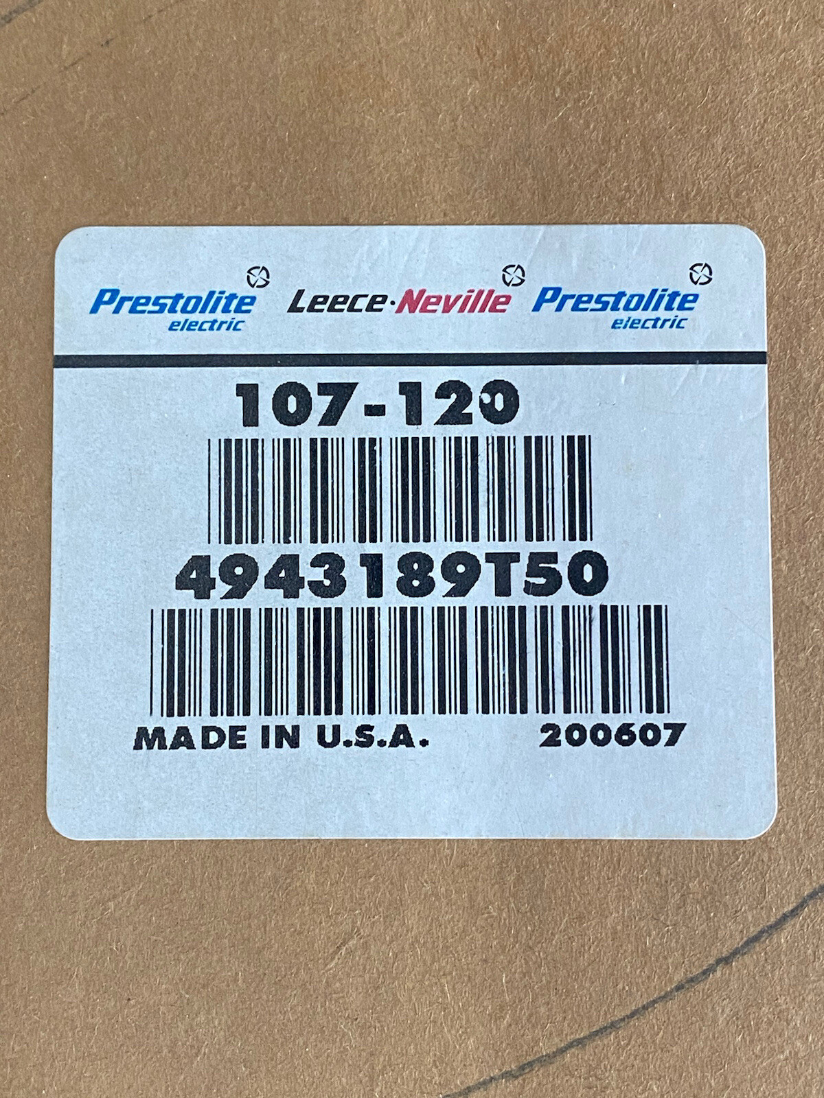 107-120 4943189T50 200607 Prestolite Pulley