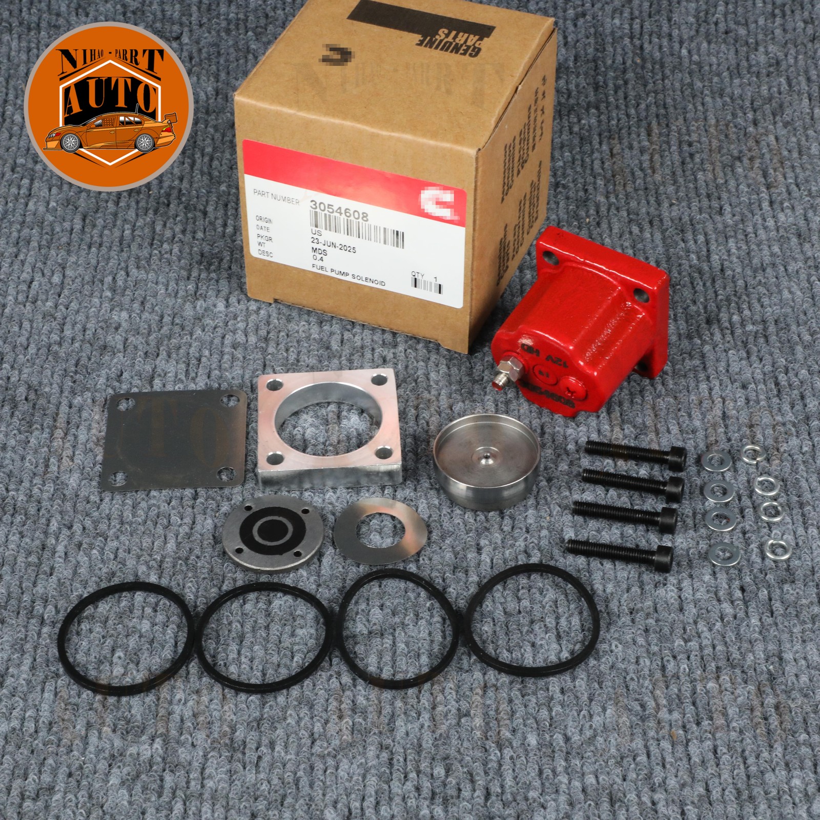 New Fuel Shutoff Valve Set Fits for Cummins N14 180204 209940 3054608 Solenoid