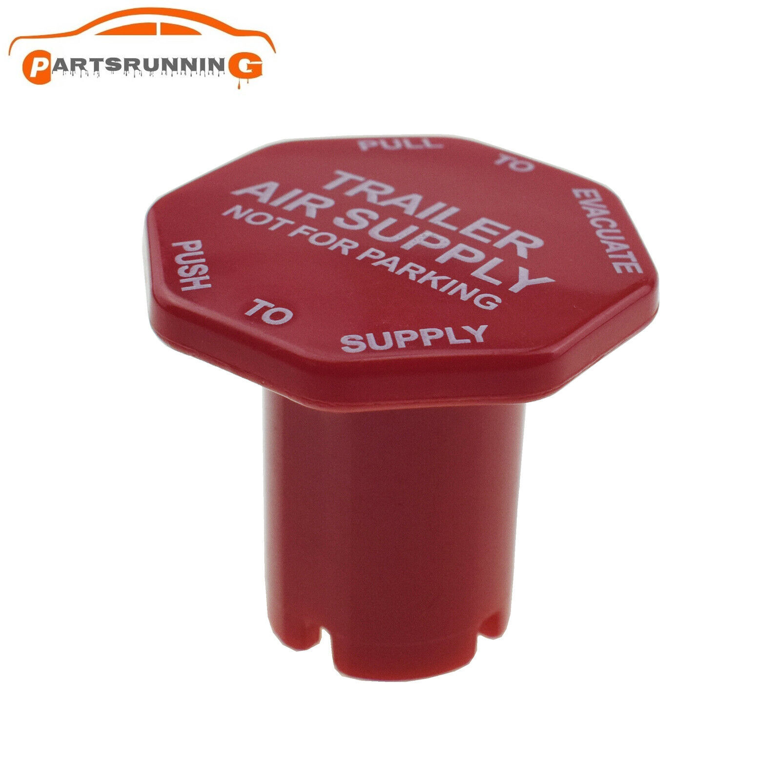 New Parking Brake Red Air Supply Knob For Universal Semi Trucks 298817 298817N