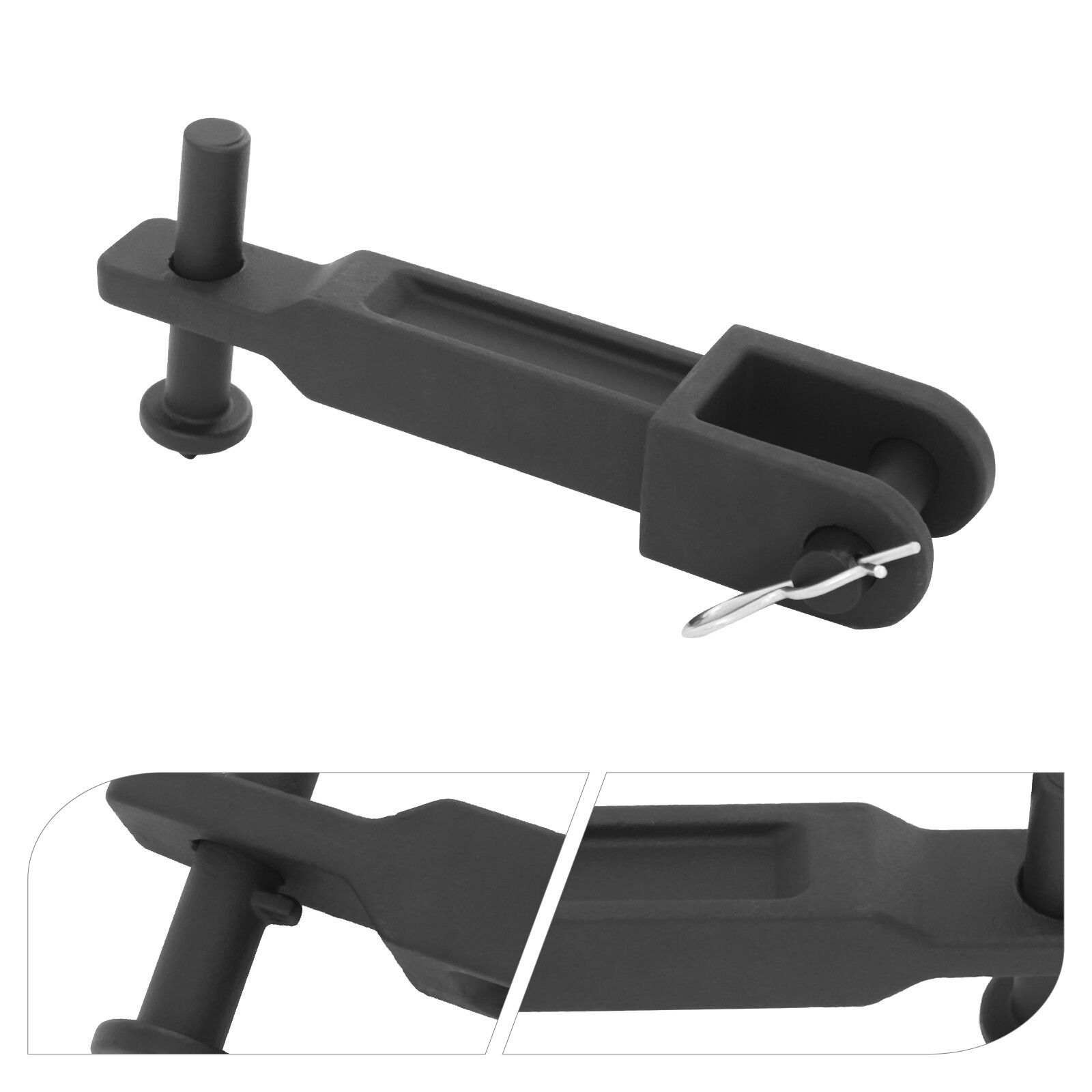 Premium Cast Iron Tow Hook With Pull Pin for Kenworth & Peterbilt Models