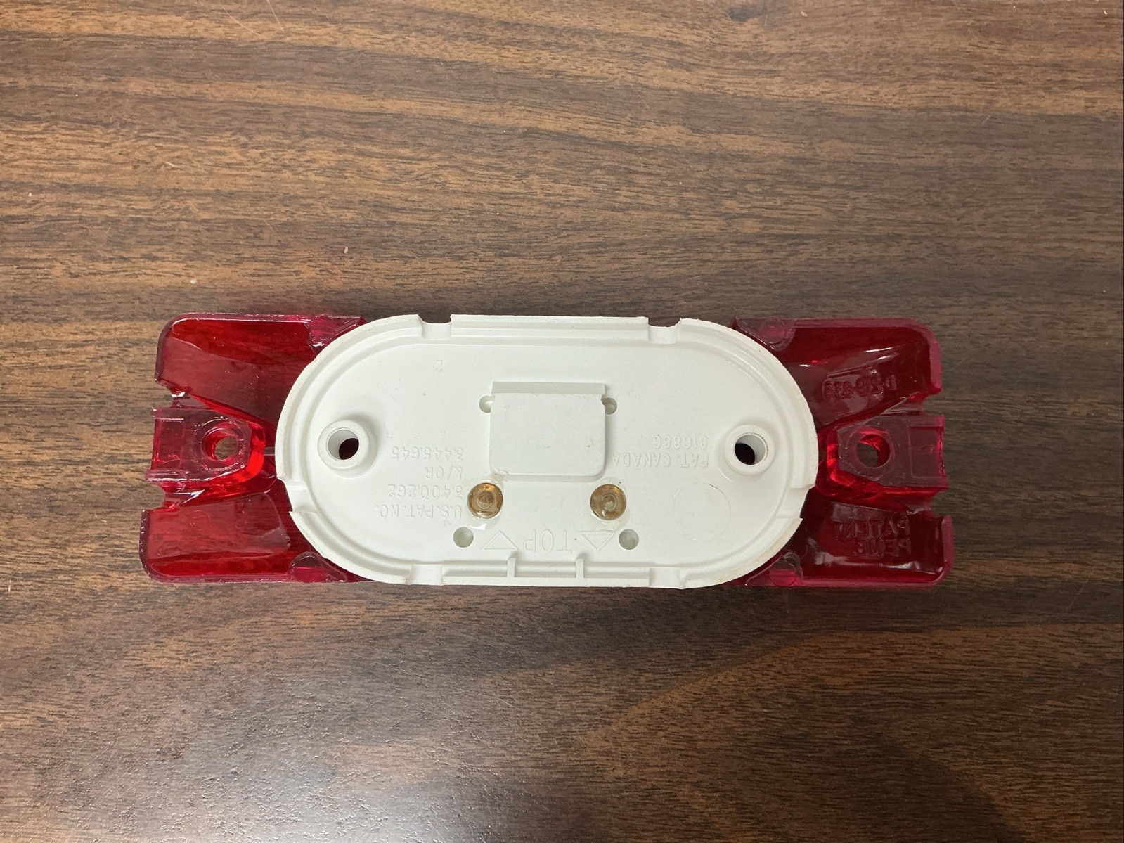 Truck Lite 45462 Marker Light Red, Polycarbonate, Incandescent, Hardwired 12