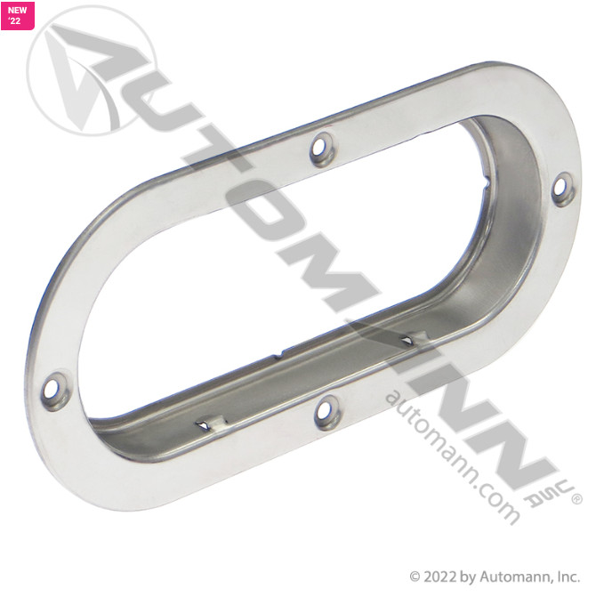 571.BZ60SS Automann Stainless Steel 6″ Oval Light Bezel – 43723, M63254, 20487